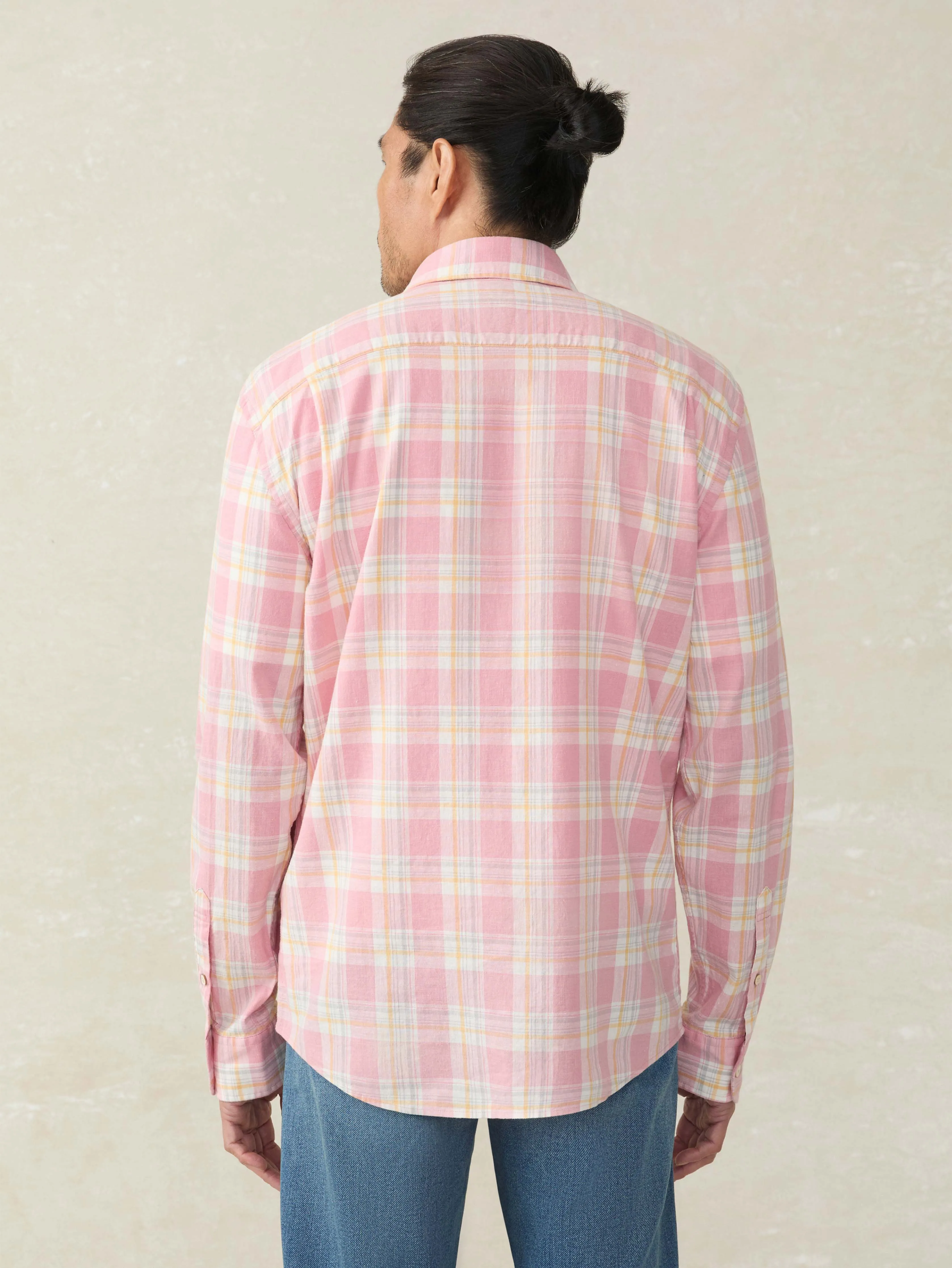 Long-Sleeve Breeze Shirt - Redstone Valley Plaid sold by Faherty product image thumbnail 3