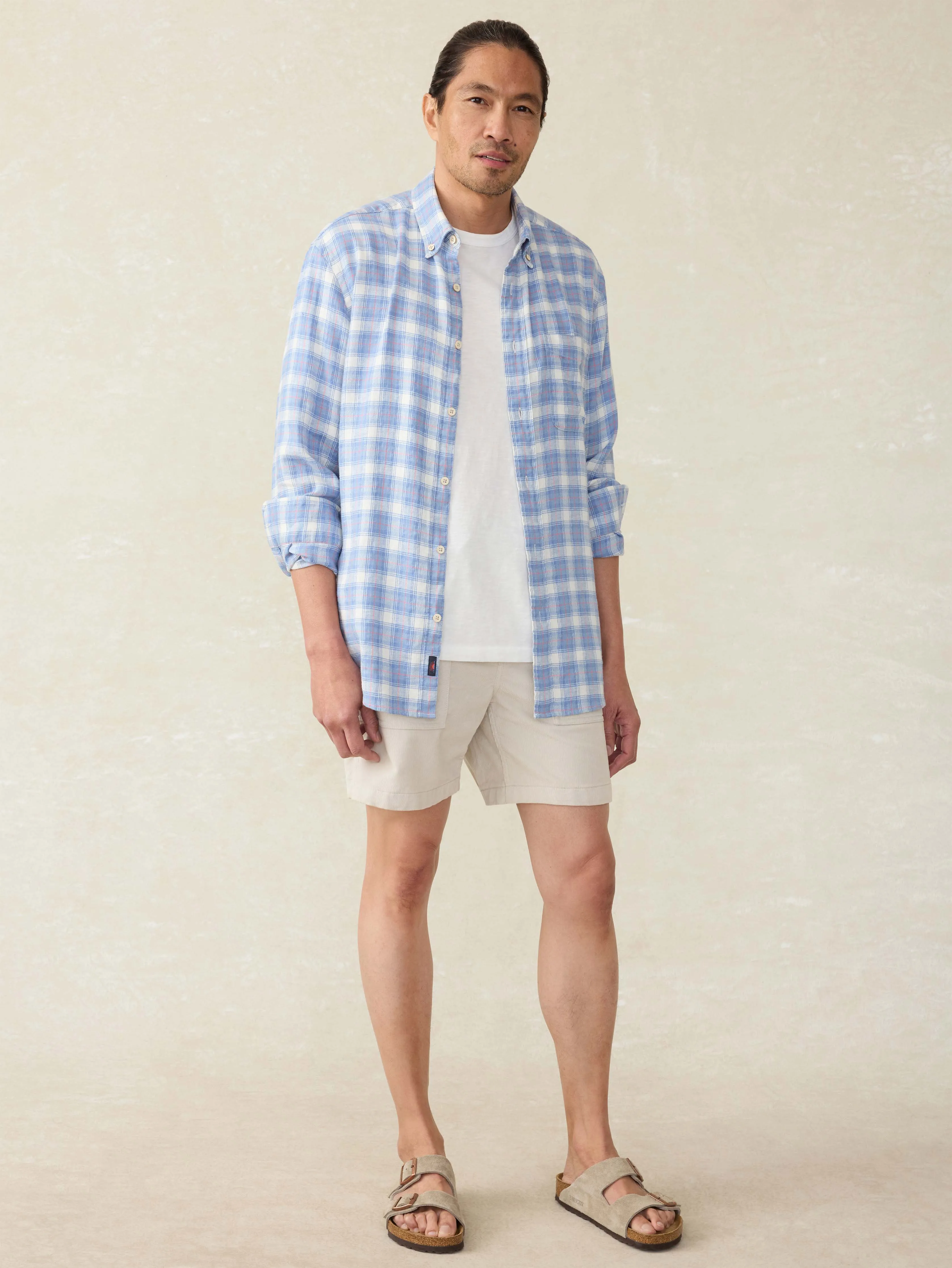 Long-Sleeve Breeze Shirt - Bristol Harbor Plaid sold by Faherty product image thumbnail 5