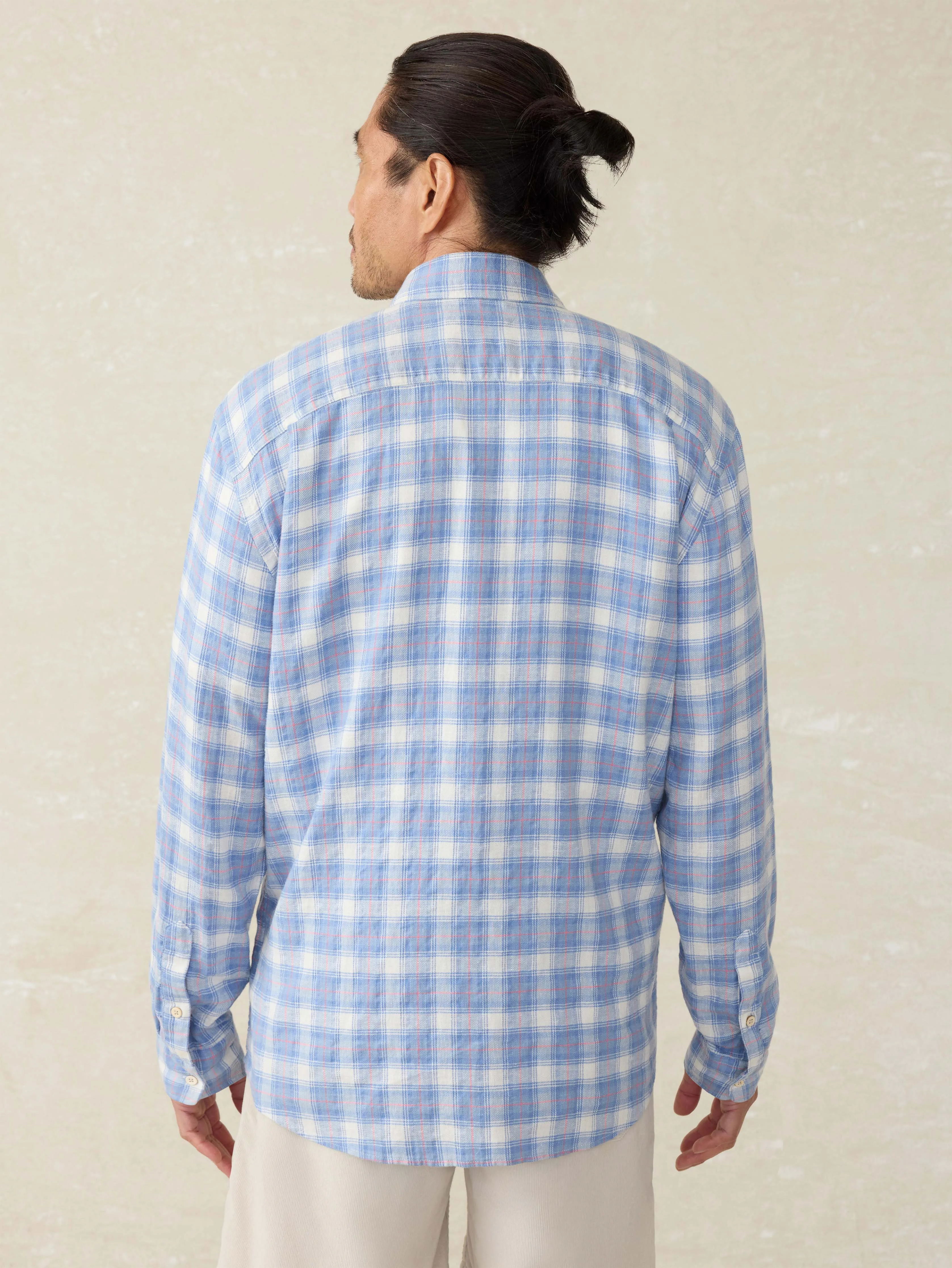 Long-Sleeve Breeze Shirt - Bristol Harbor Plaid sold by Faherty product image thumbnail 3