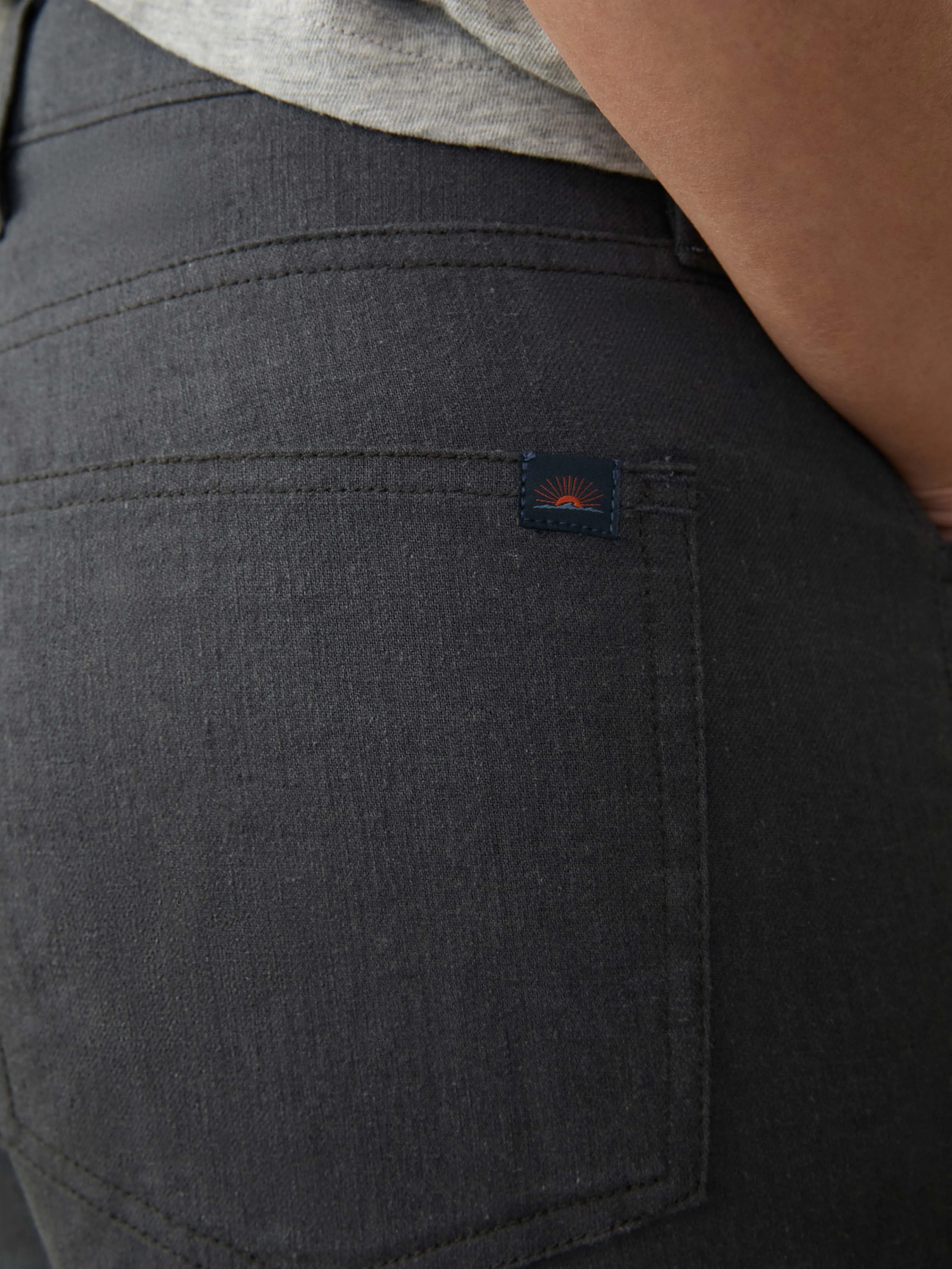 Movement™ Linen 5-Pocket Pant - Washed Black sold by Faherty product image thumbnail 2