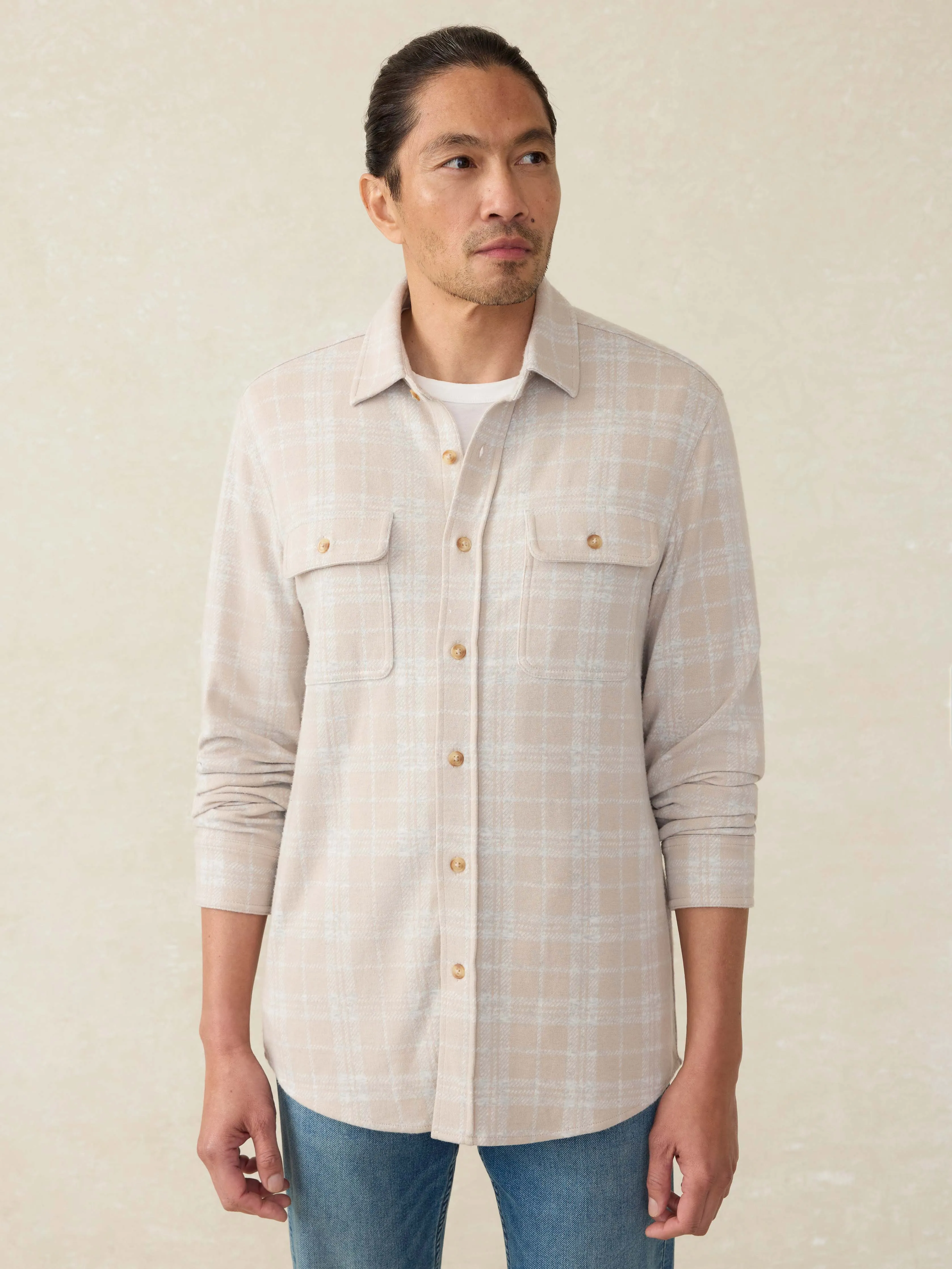 Legend™ Sweater Shirt - Desert Plains Plaid sold by Faherty