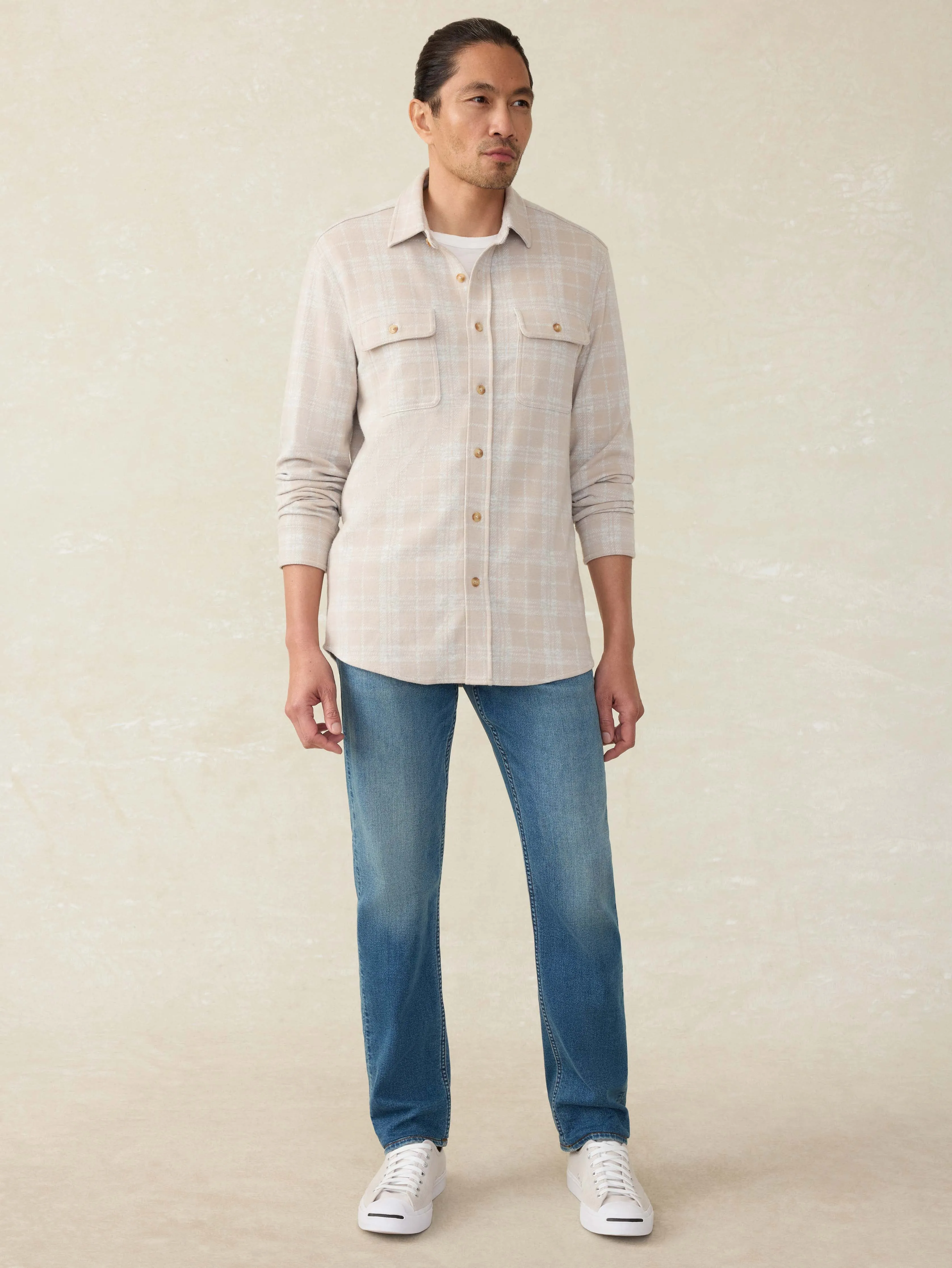 Legend™ Sweater Shirt - Desert Plains Plaid sold by Faherty product image thumbnail 5