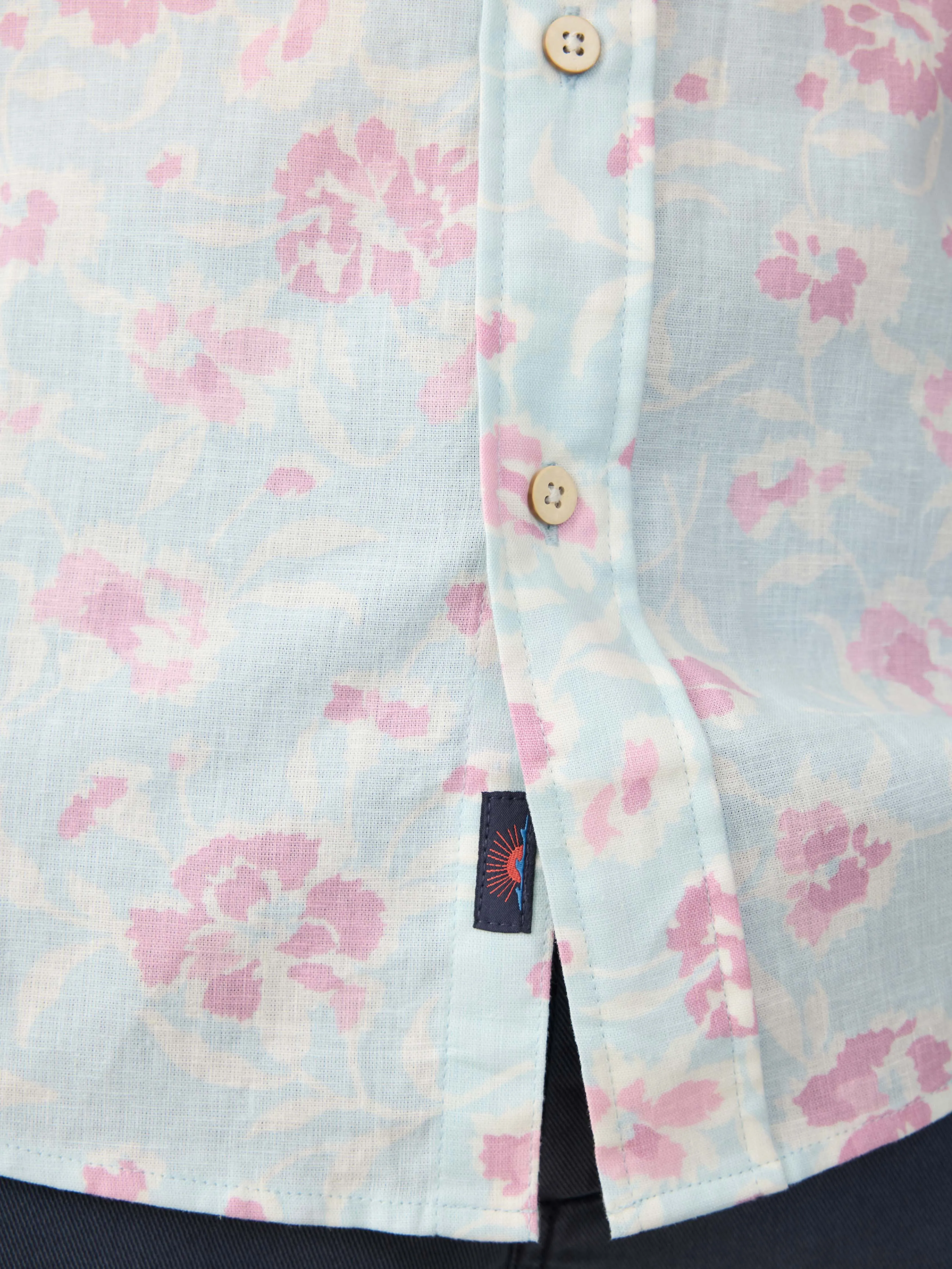 Short- Sleeve Breeze Shirt - Clear Waters Blossom sold by Faherty product image thumbnail 2