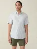 Short-Sleeve Movement™ Monterey Shirt - Sage Grove Foliage sold by Faherty