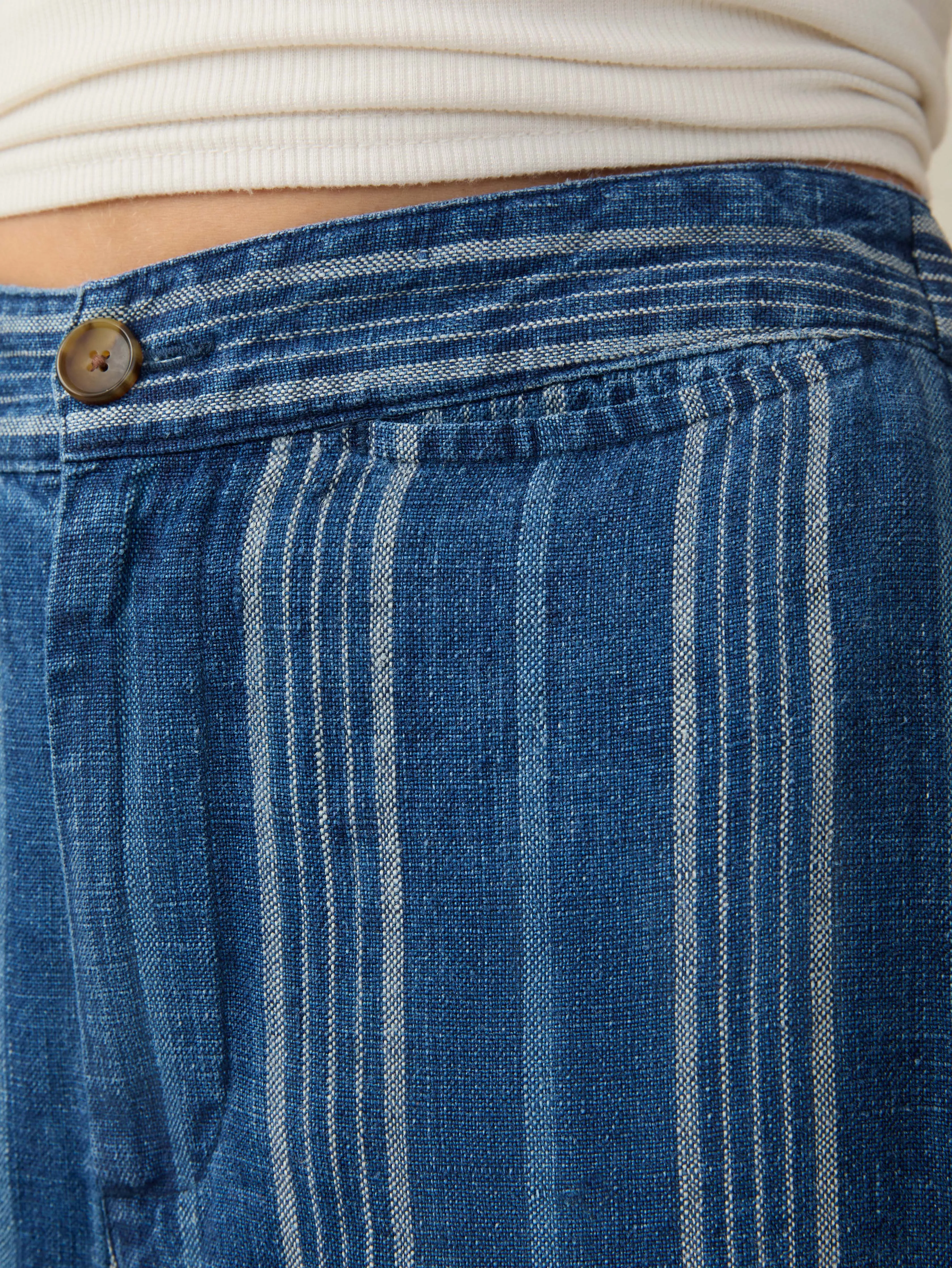 Sun Strider Linen Pant - Dockside Stripe sold by Faherty product image thumbnail 2