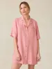 Paradise Point Linen Dress - Withered Rose sold by Faherty