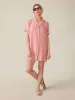 Paradise Point Linen Dress - Withered Rose sold by Faherty