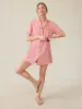 Paradise Point Linen Dress - Withered Rose sold by Faherty