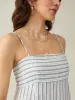 Sienna Linen Sun Dress - Oceanside Stripe sold by Faherty