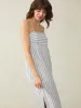 Sienna Linen Sun Dress - Oceanside Stripe sold by Faherty