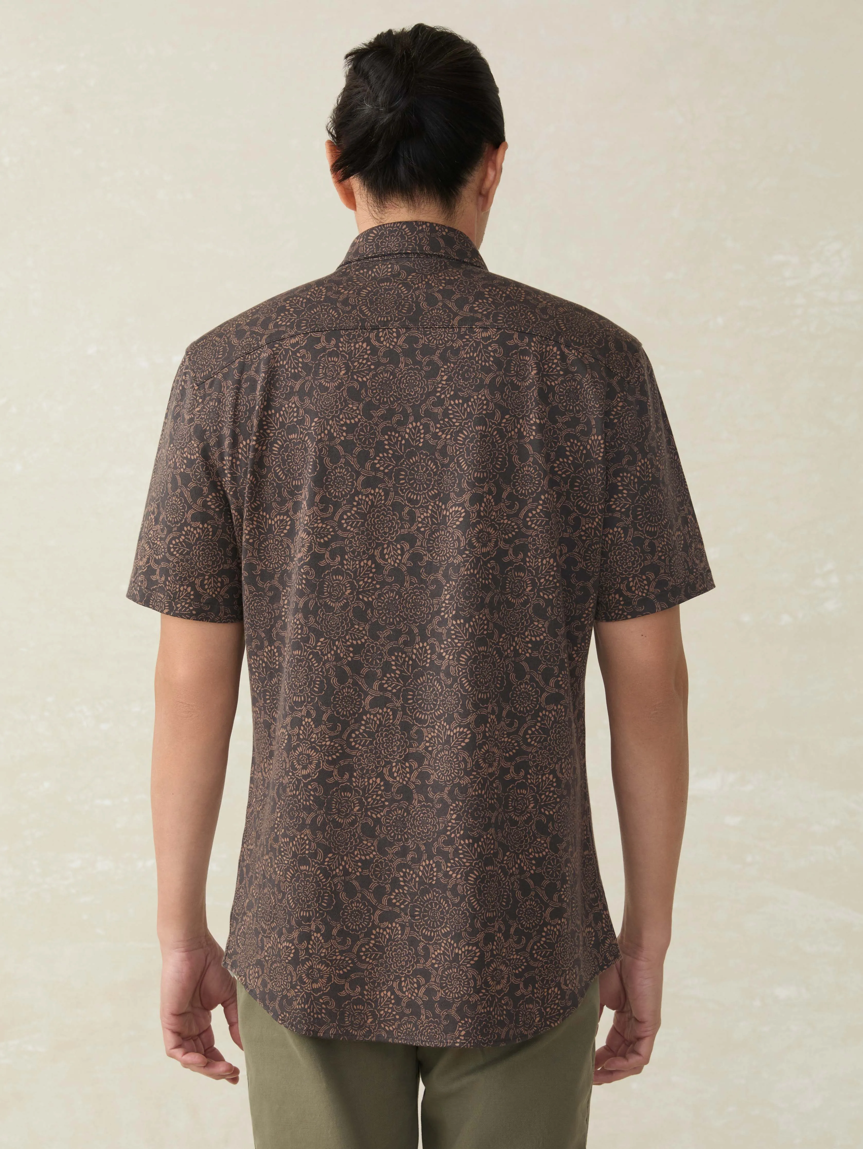 Short-Sleeve Hermosa Shirt - Citrus Blossom sold by Faherty product image thumbnail 4