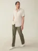 Short-Sleeve Hermosa Shirt - Island Sand Fishscale sold by Faherty