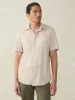 Short-Sleeve Hermosa Shirt - Island Sand Fishscale sold by Faherty