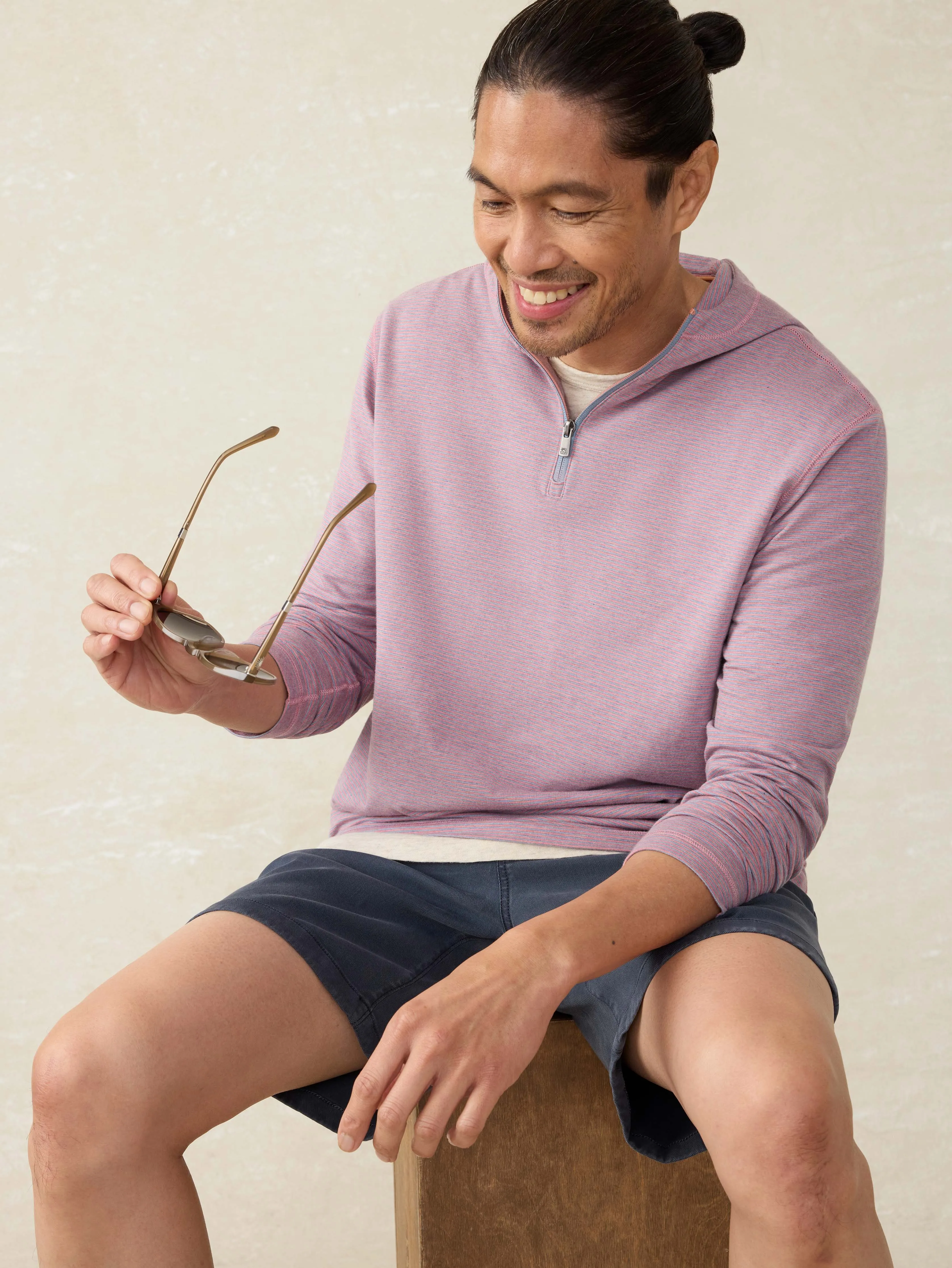 Movement™ Hoodie - Rose Creek Stripe sold by Faherty product image thumbnail 4