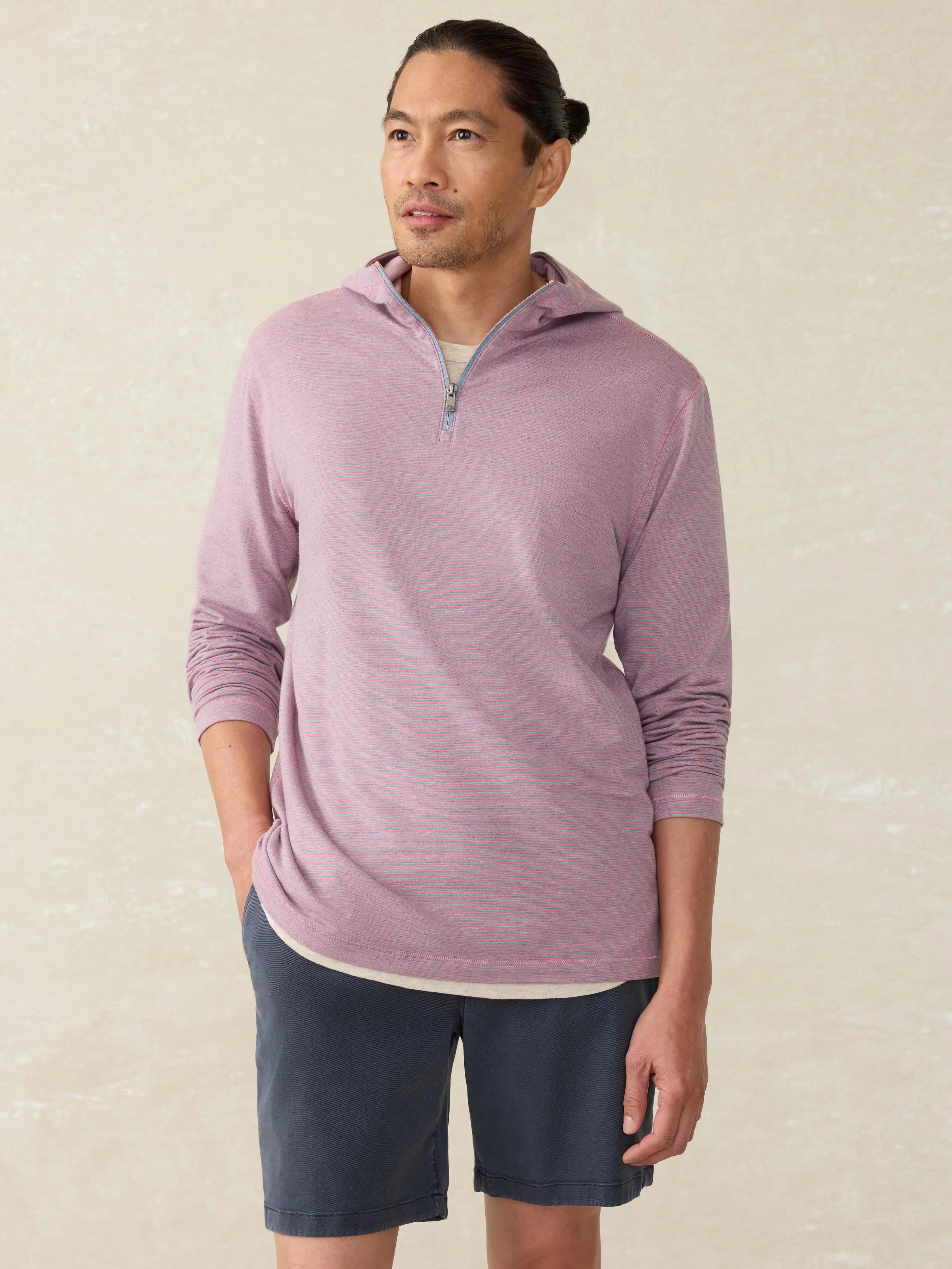 Movement™ Hoodie - Rose Creek Stripe sold by Faherty