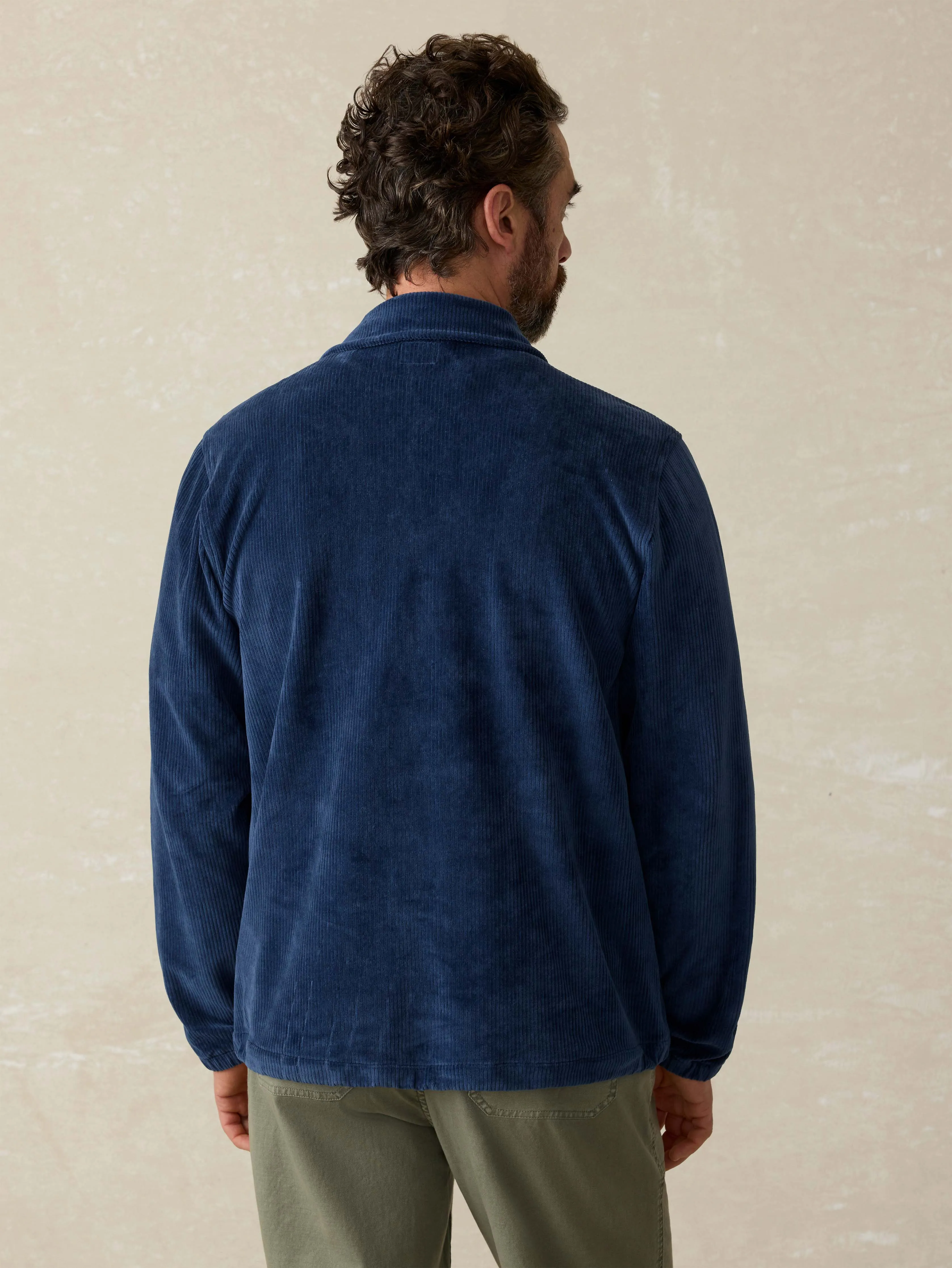 Corduroy Coaches Jacket - Spring Navy sold by Faherty product image thumbnail 4
