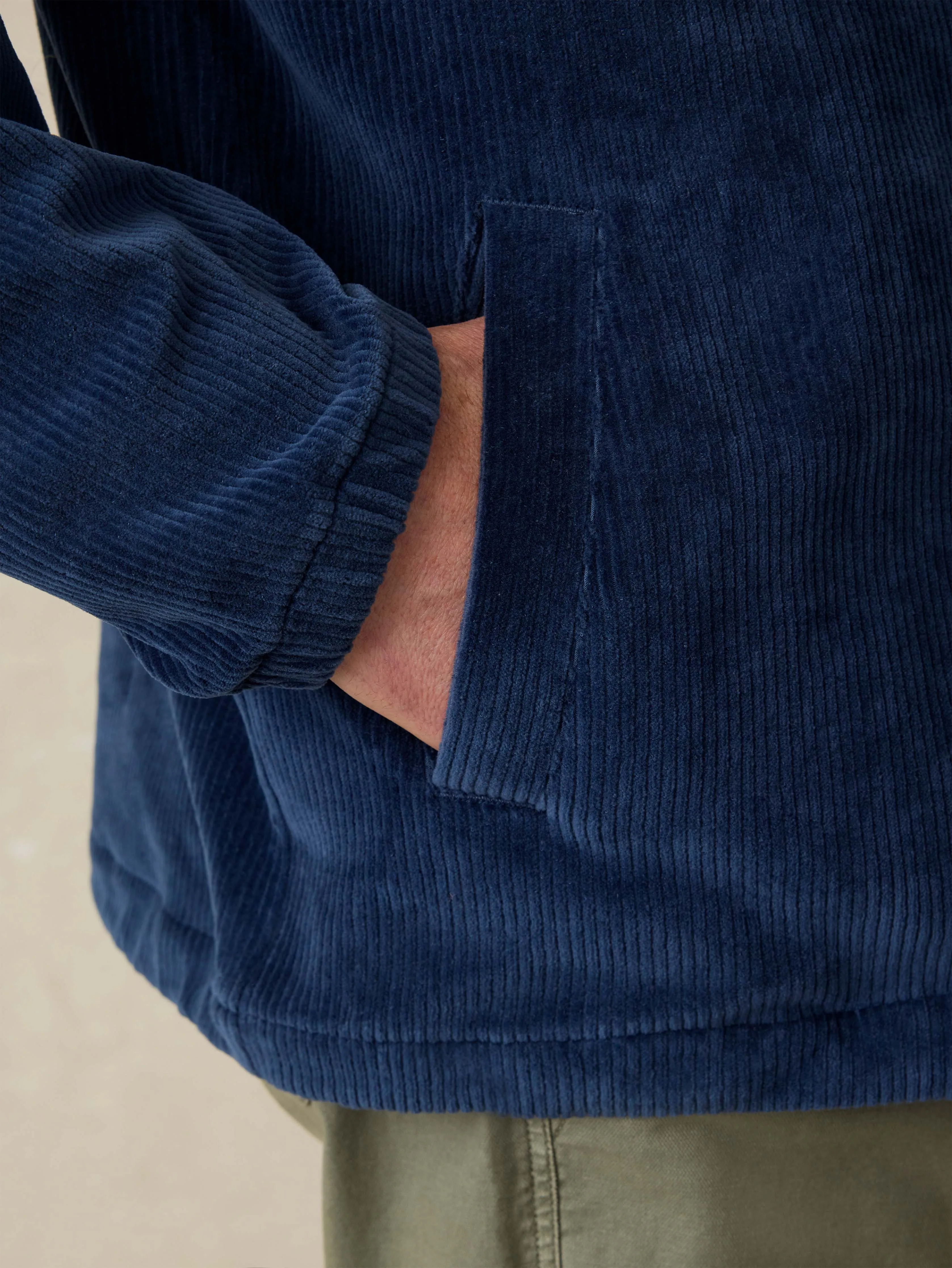 Corduroy Coaches Jacket - Spring Navy sold by Faherty product image thumbnail 2