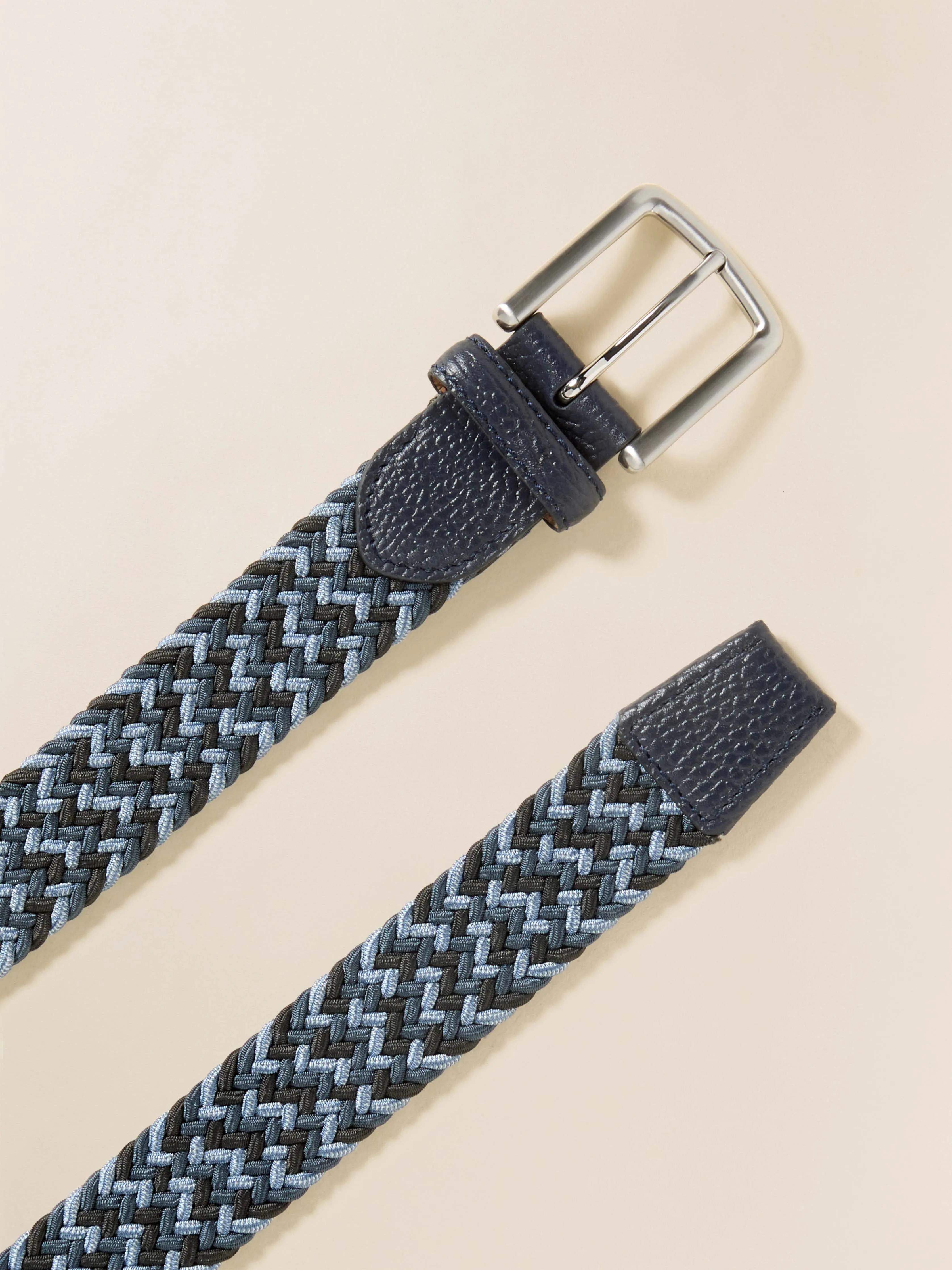 Men's Stretch Woven Belt - Blue Multi sold by Faherty product image thumbnail 2