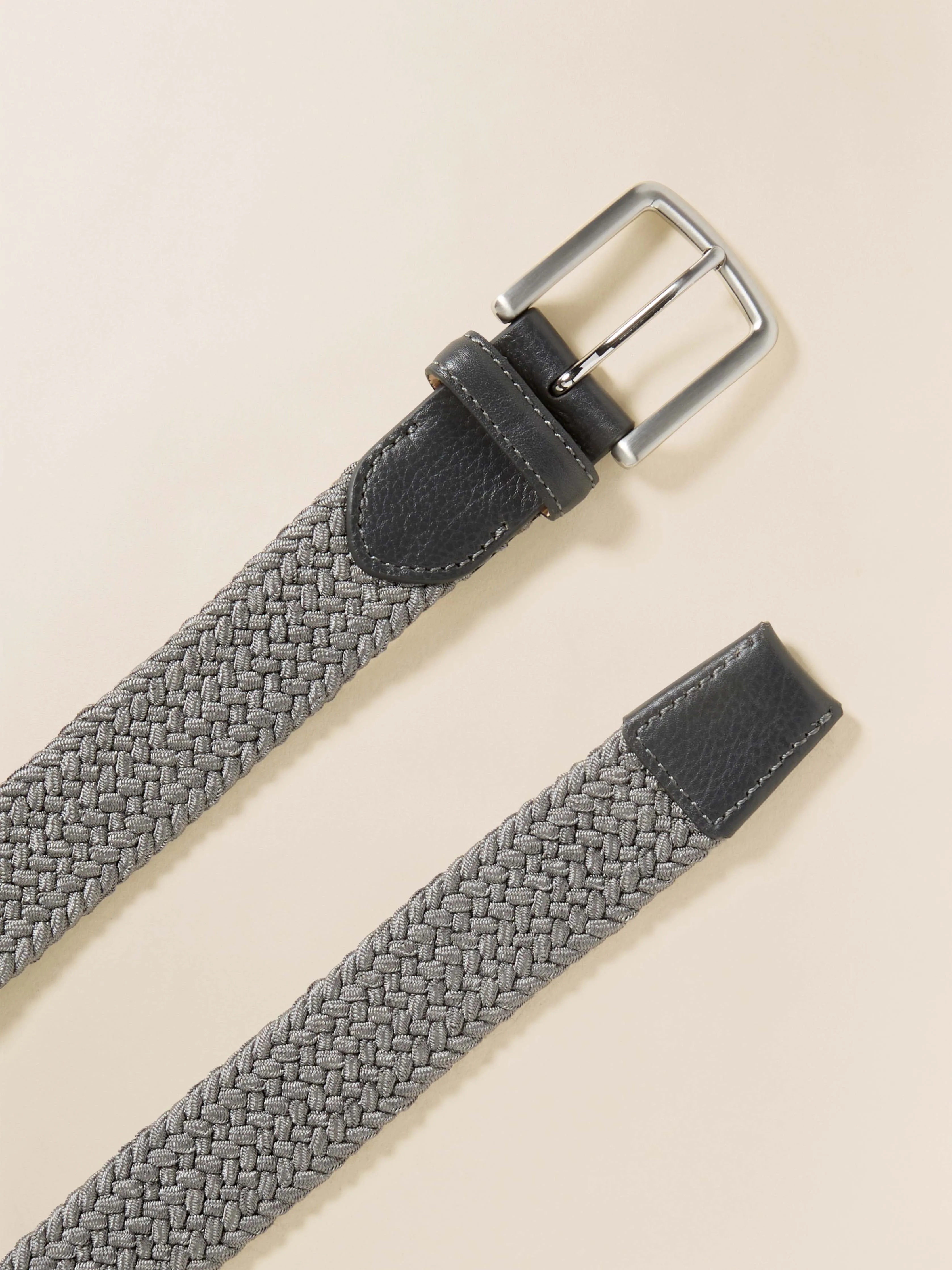 Men's Stretch Woven Belt - Grey sold by Faherty product image thumbnail 2