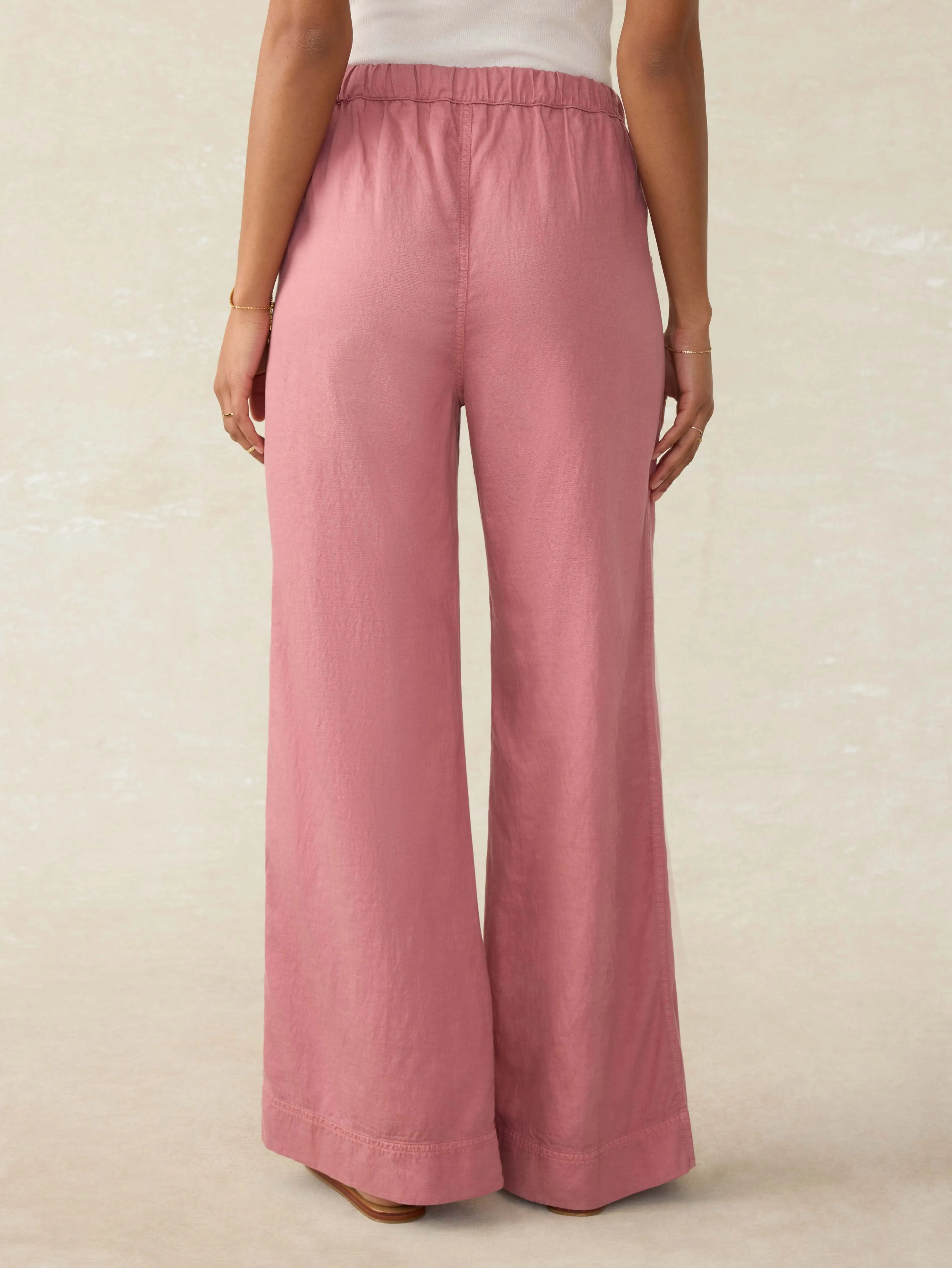 Topanga Drape Pant - Withered Rose sold by Faherty product image thumbnail 3