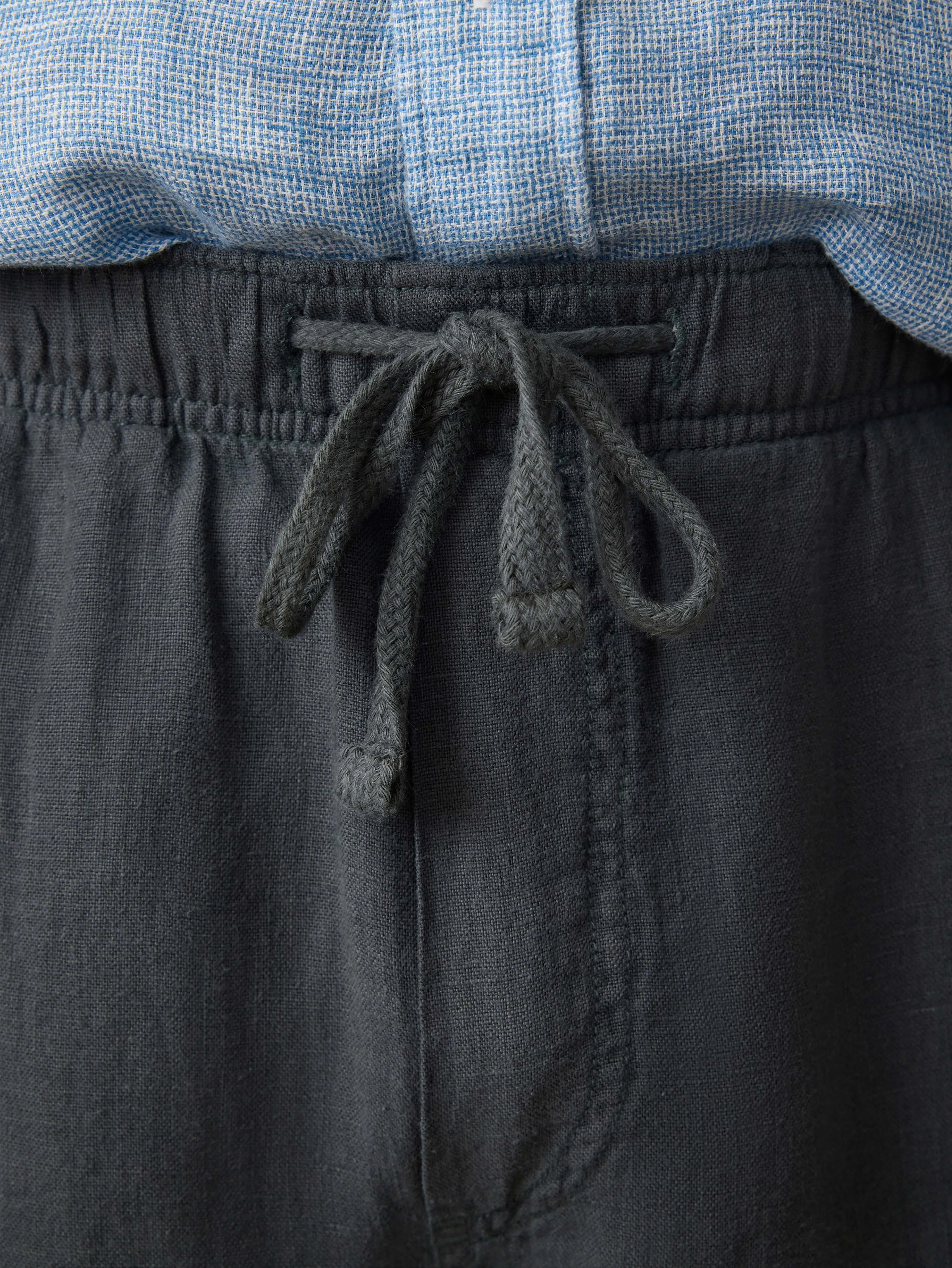 Linen Drawstring Pant - Washed Black sold by Faherty product image thumbnail 2