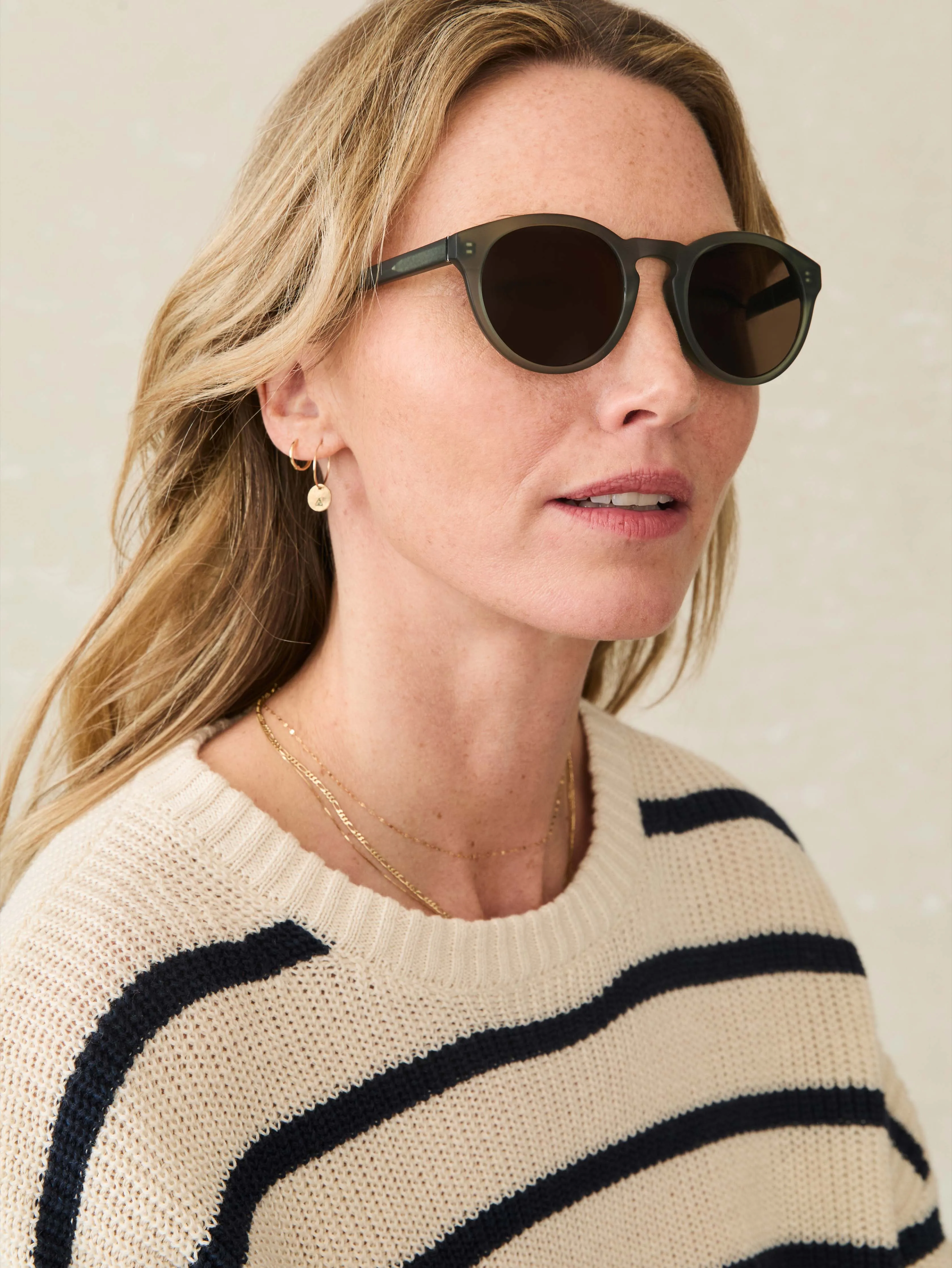 Norris Sunglasses - Matte Olive sold by Faherty