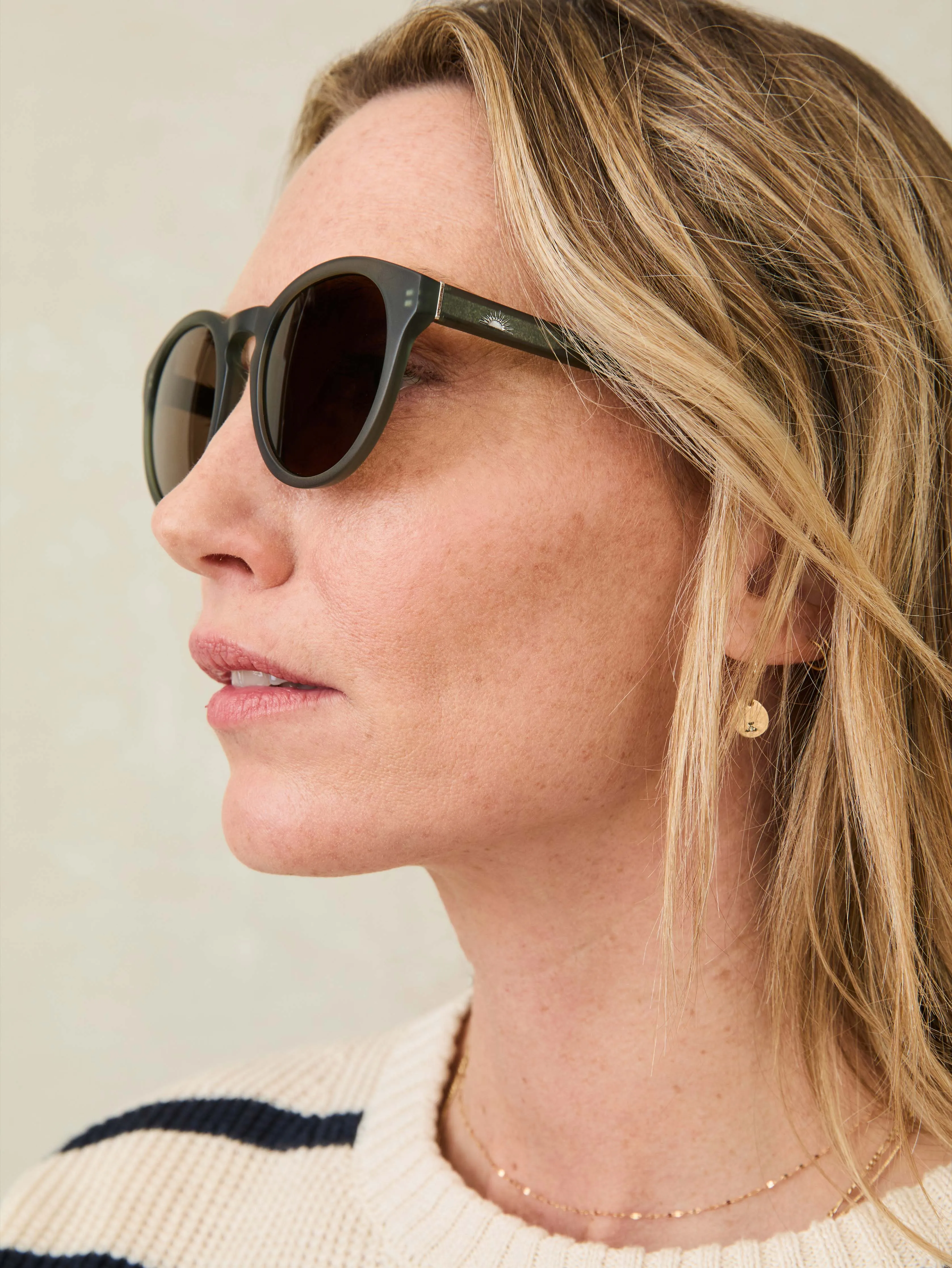 Norris Sunglasses - Matte Olive sold by Faherty product image thumbnail 2