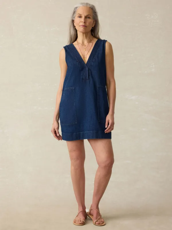 Azure Dress - Dusk Dive Wash sold by Faherty