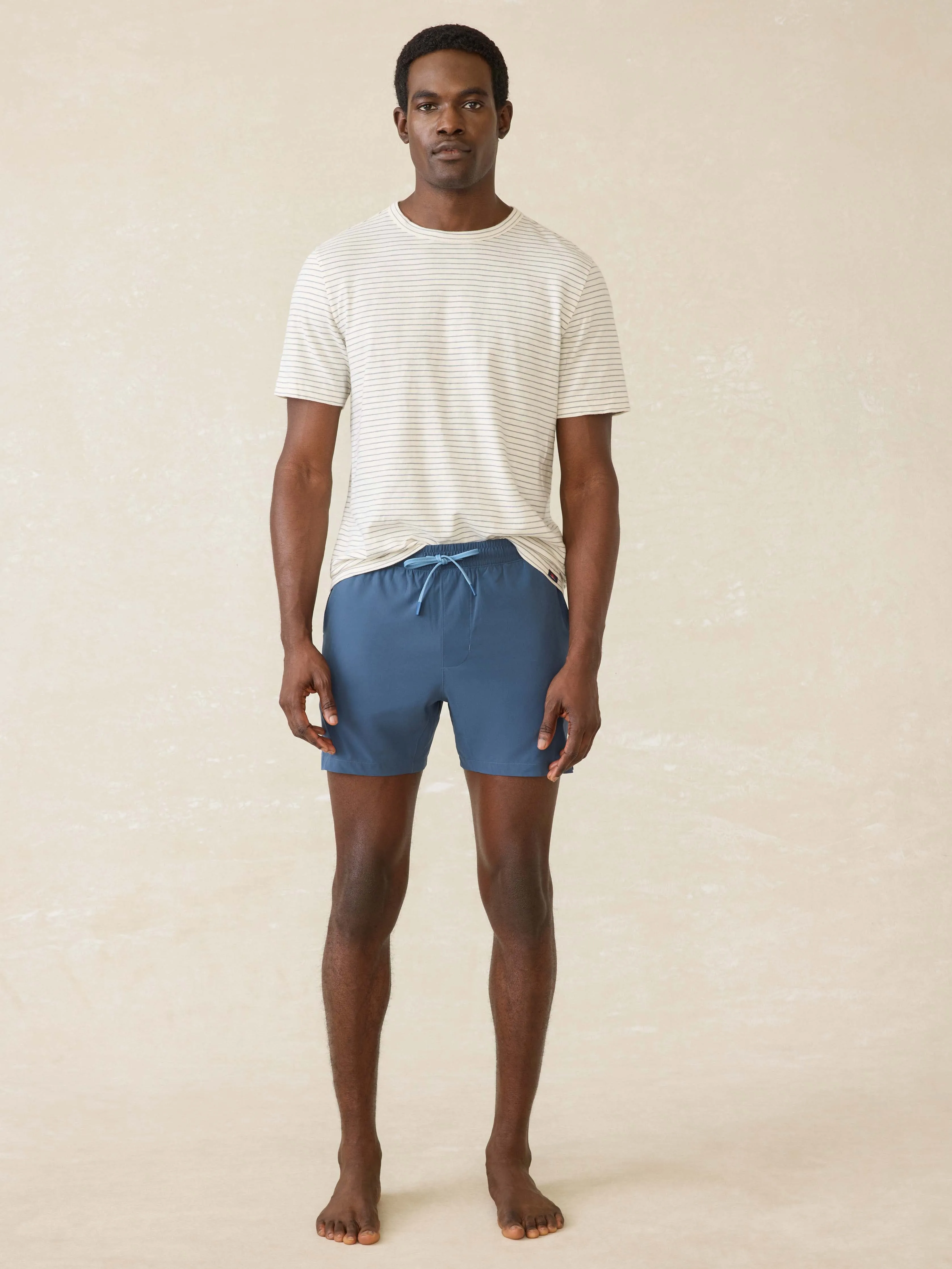 Shorelite Lined Trunk (5") - Offshore Storm sold by Faherty product image thumbnail 2