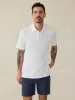 Short-Sleeve Movement™ Pique Polo - Pure White sold by Faherty