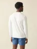 Shorelite Long-Sleeve Tech Tee - White Surf Stripe sold by Faherty