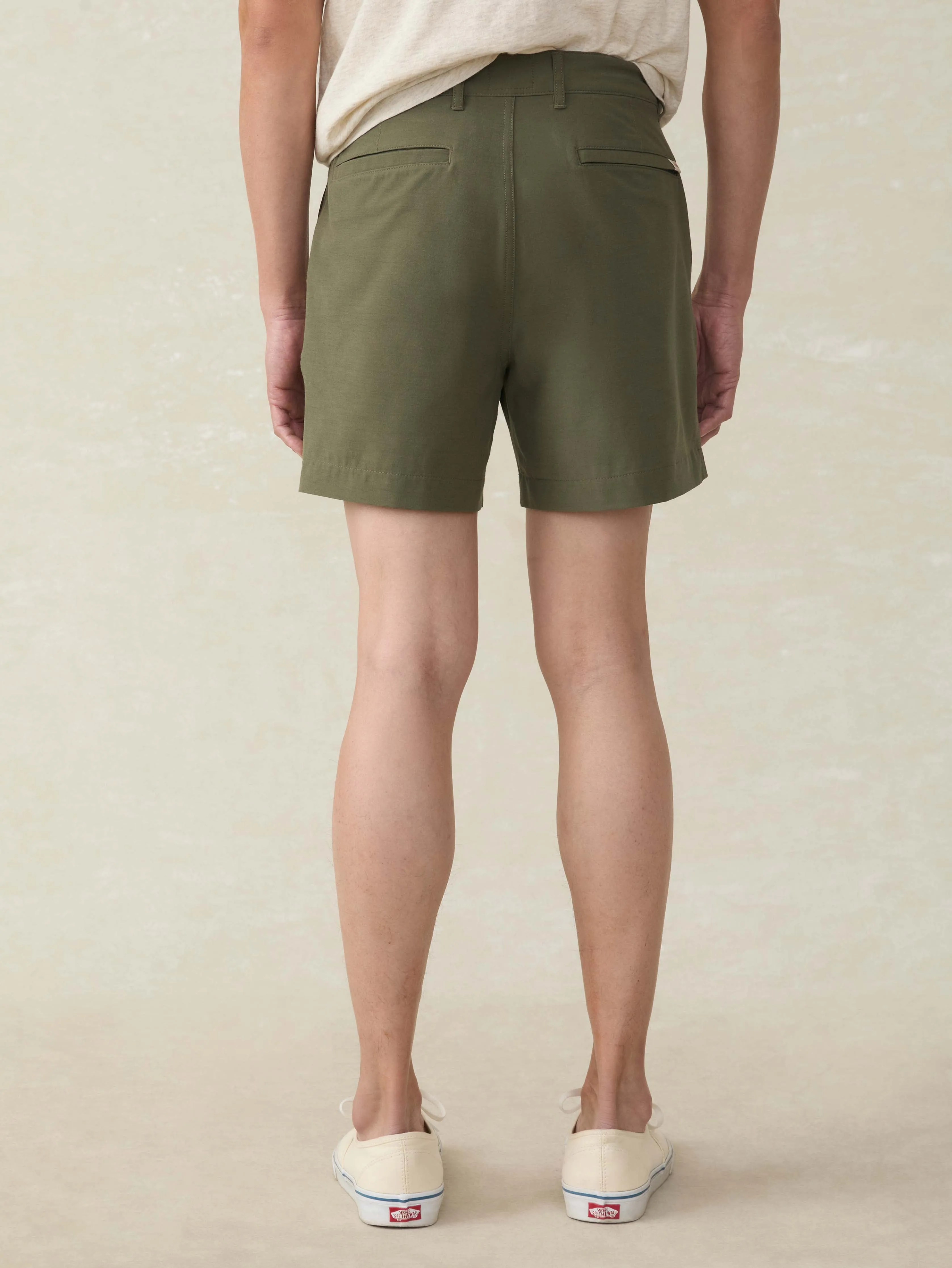 All Day™ Short 2.0 (7") - Surplus Olive sold by Faherty product image thumbnail 4