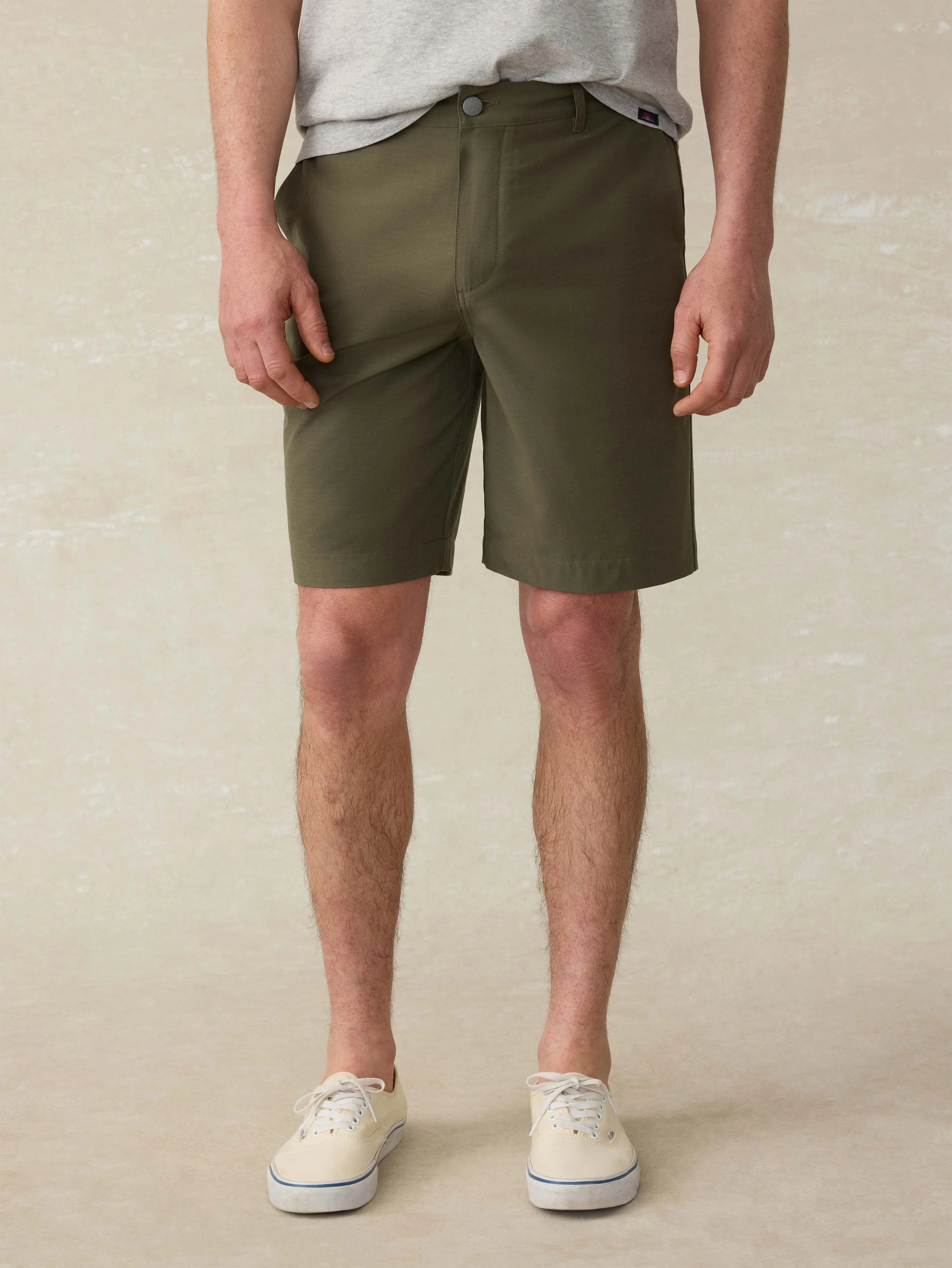 All Day™ Short 2.0 (9") - Surplus Olive sold by Faherty
