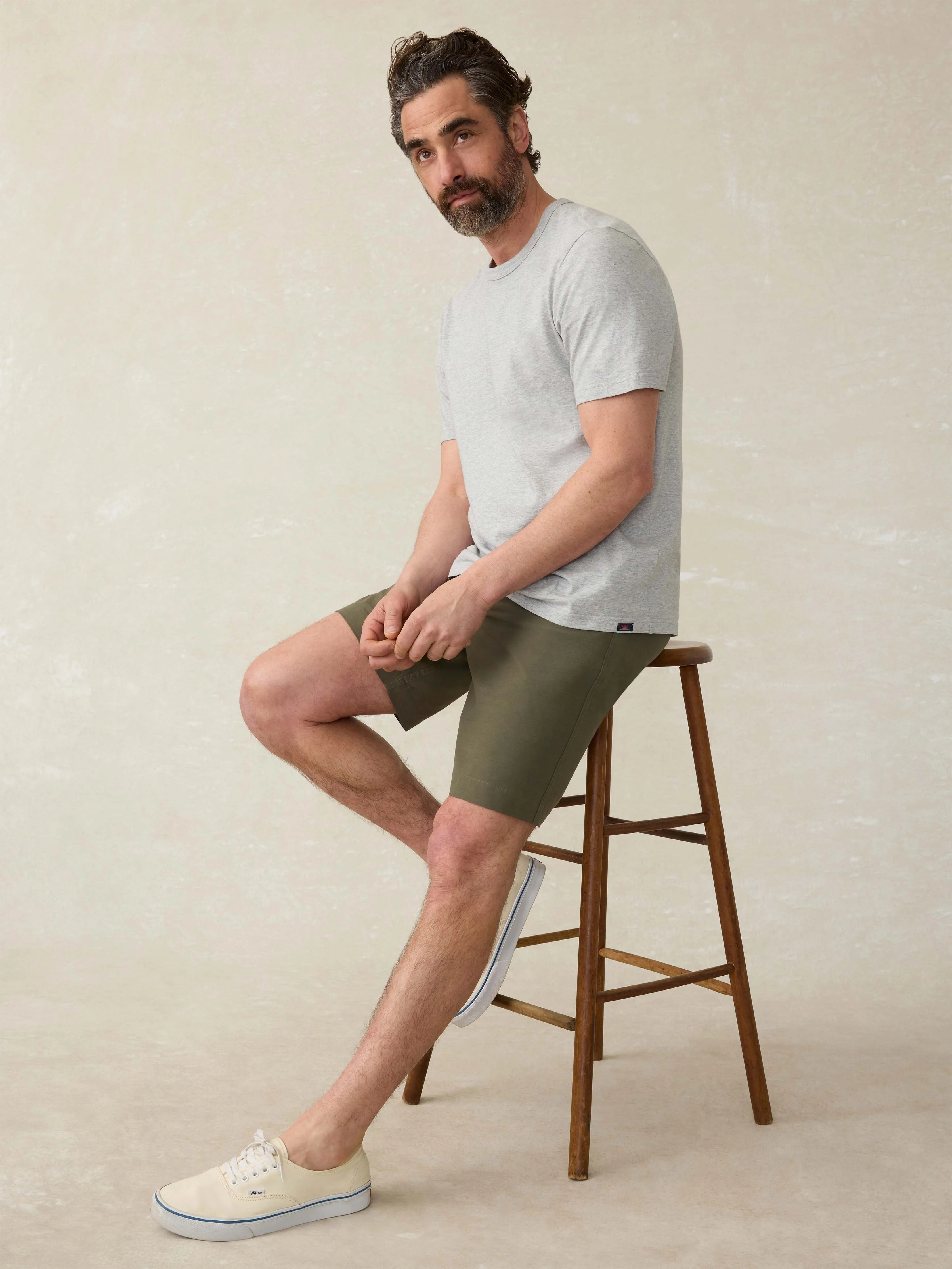 All Day™ Short 2.0 (9") - Surplus Olive sold by Faherty product image thumbnail 5