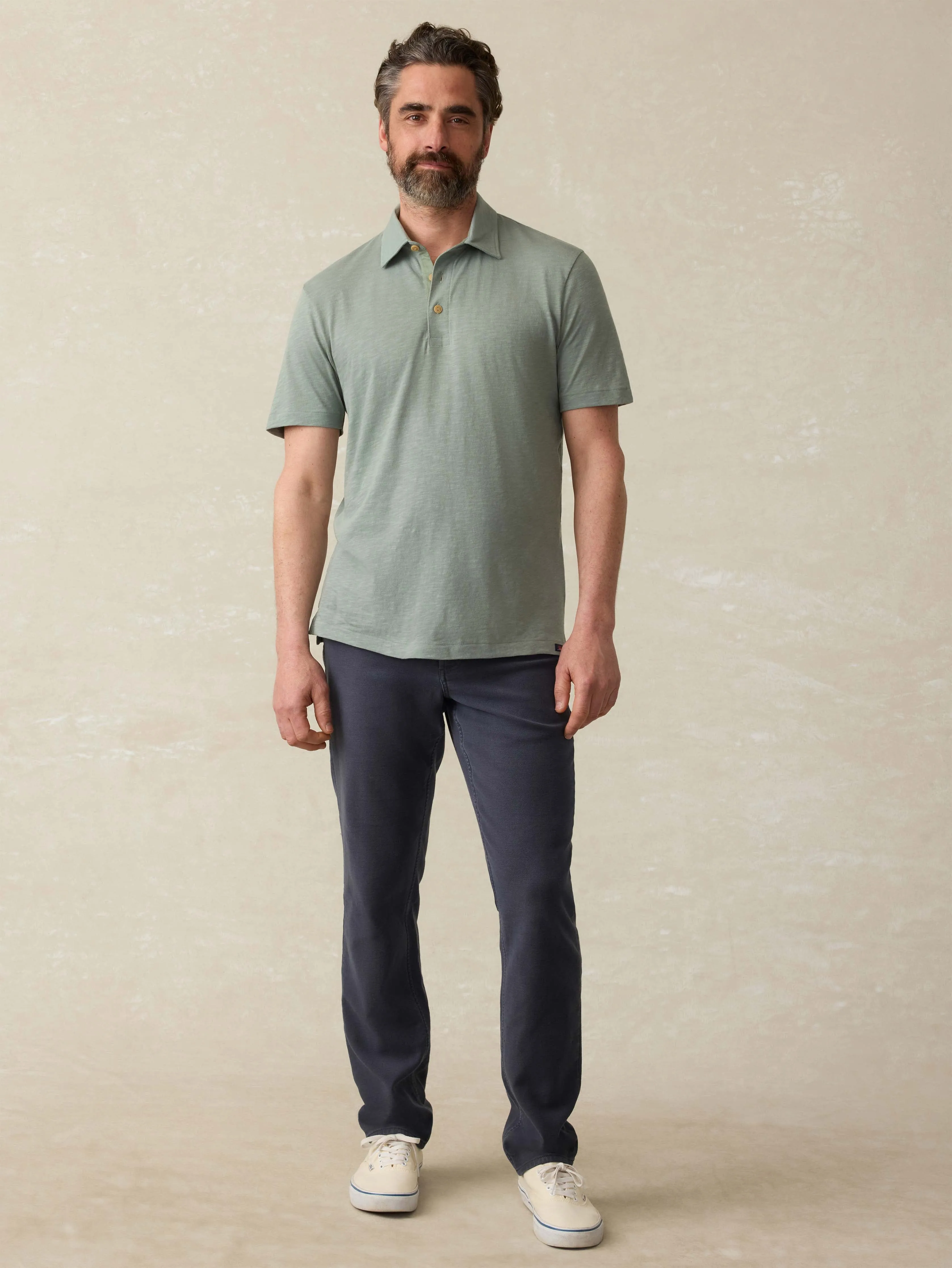 Sunwashed T-Shirt Polo - Sage Creek sold by Faherty product image thumbnail 3