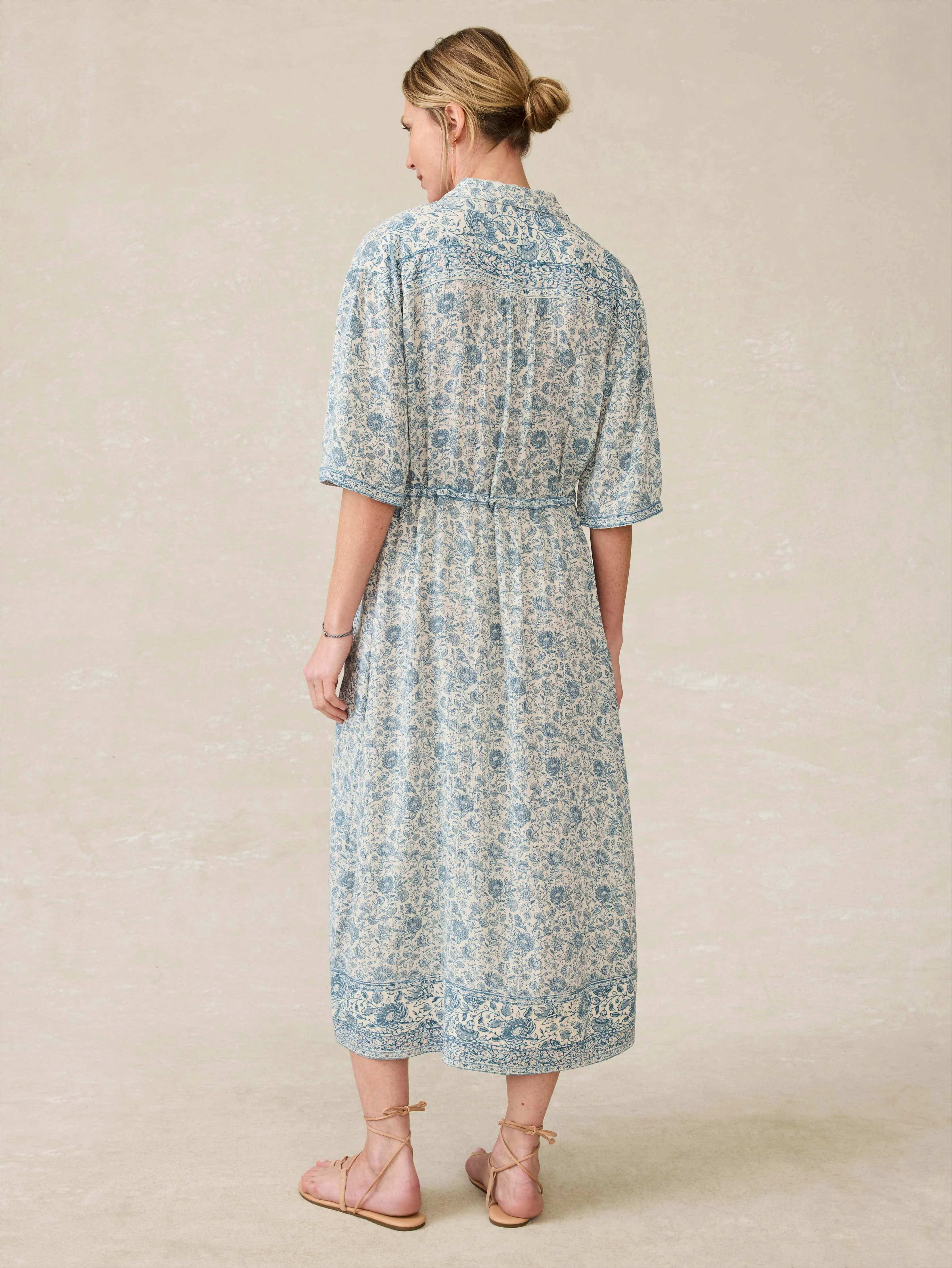 Island Dress - Blue Water Floral sold by Faherty product image thumbnail 5