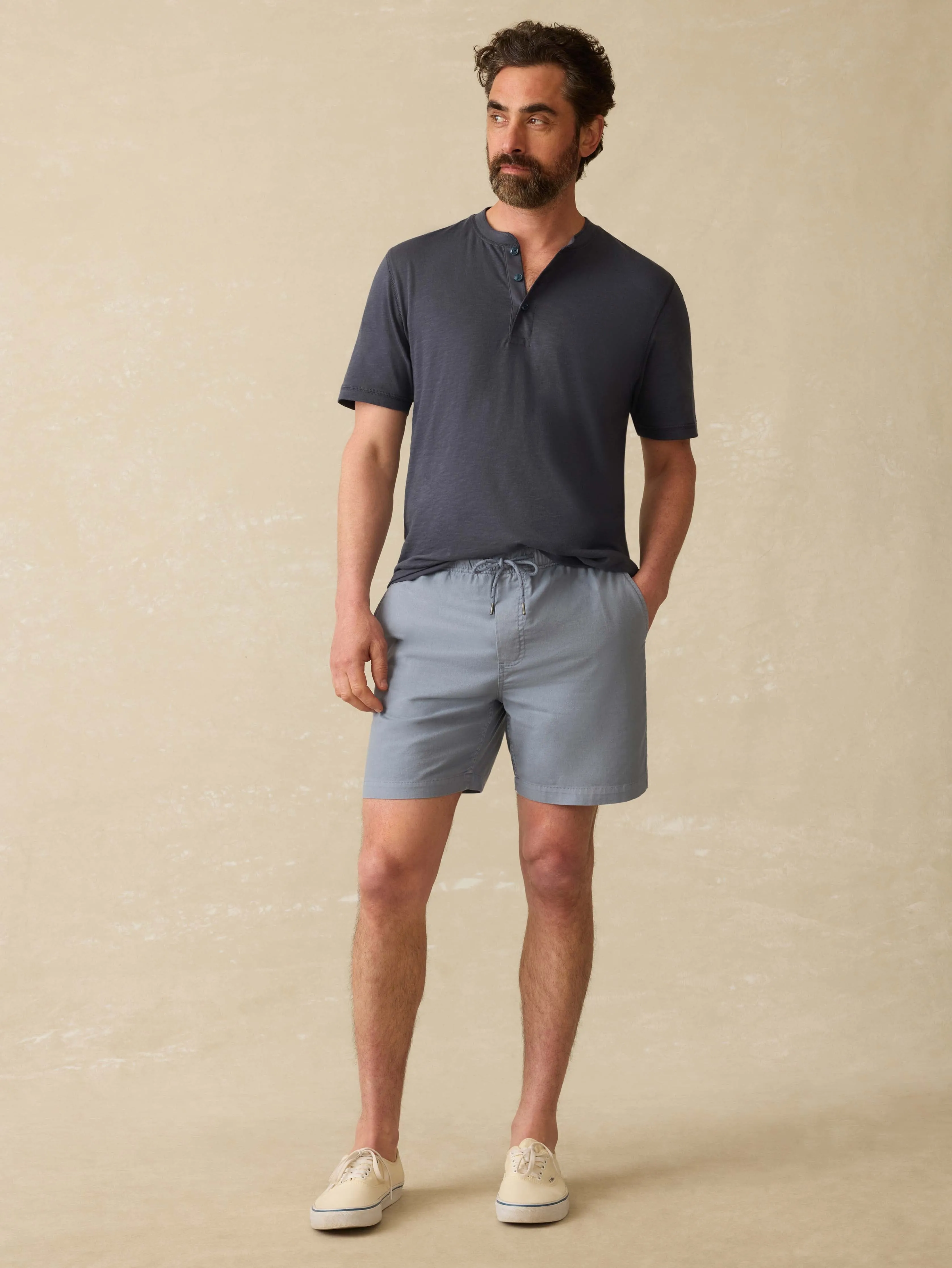 Essential Drawstring Short - Flintstone sold by Faherty product image thumbnail 4