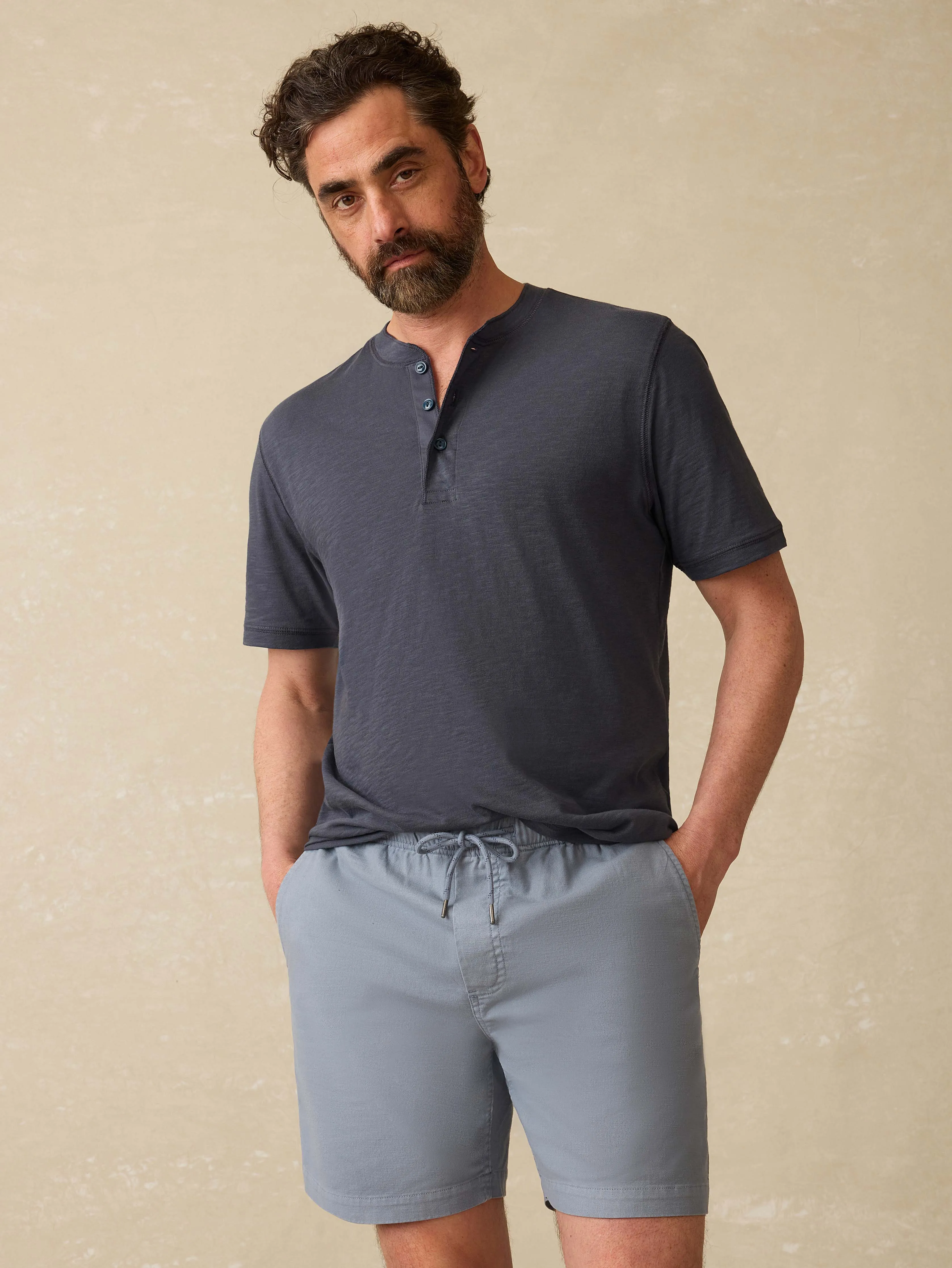 Essential Drawstring Short - Flintstone sold by Faherty product image thumbnail 5