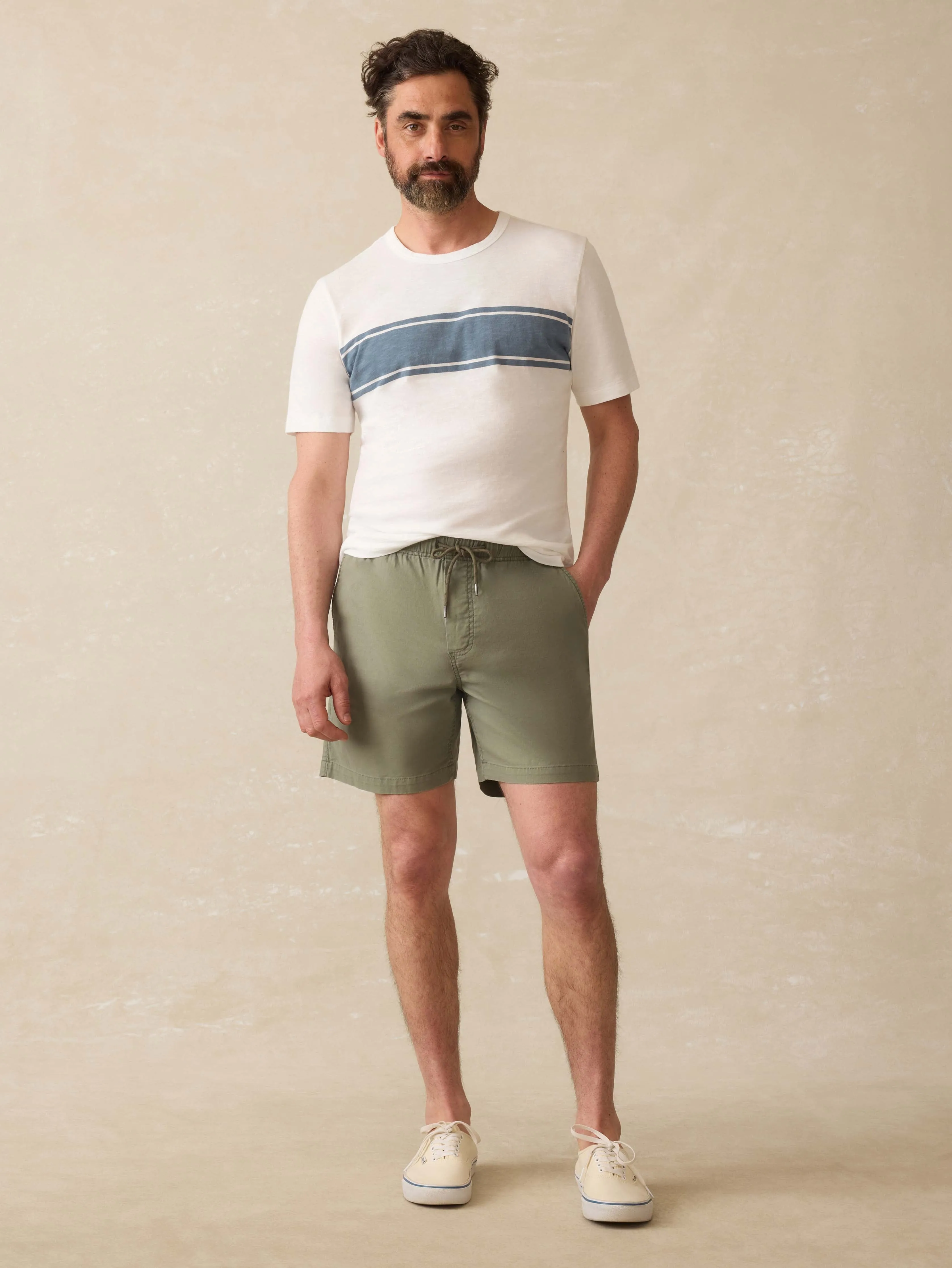 Essential Drawstring Short - Desert Olive sold by Faherty product image thumbnail 4