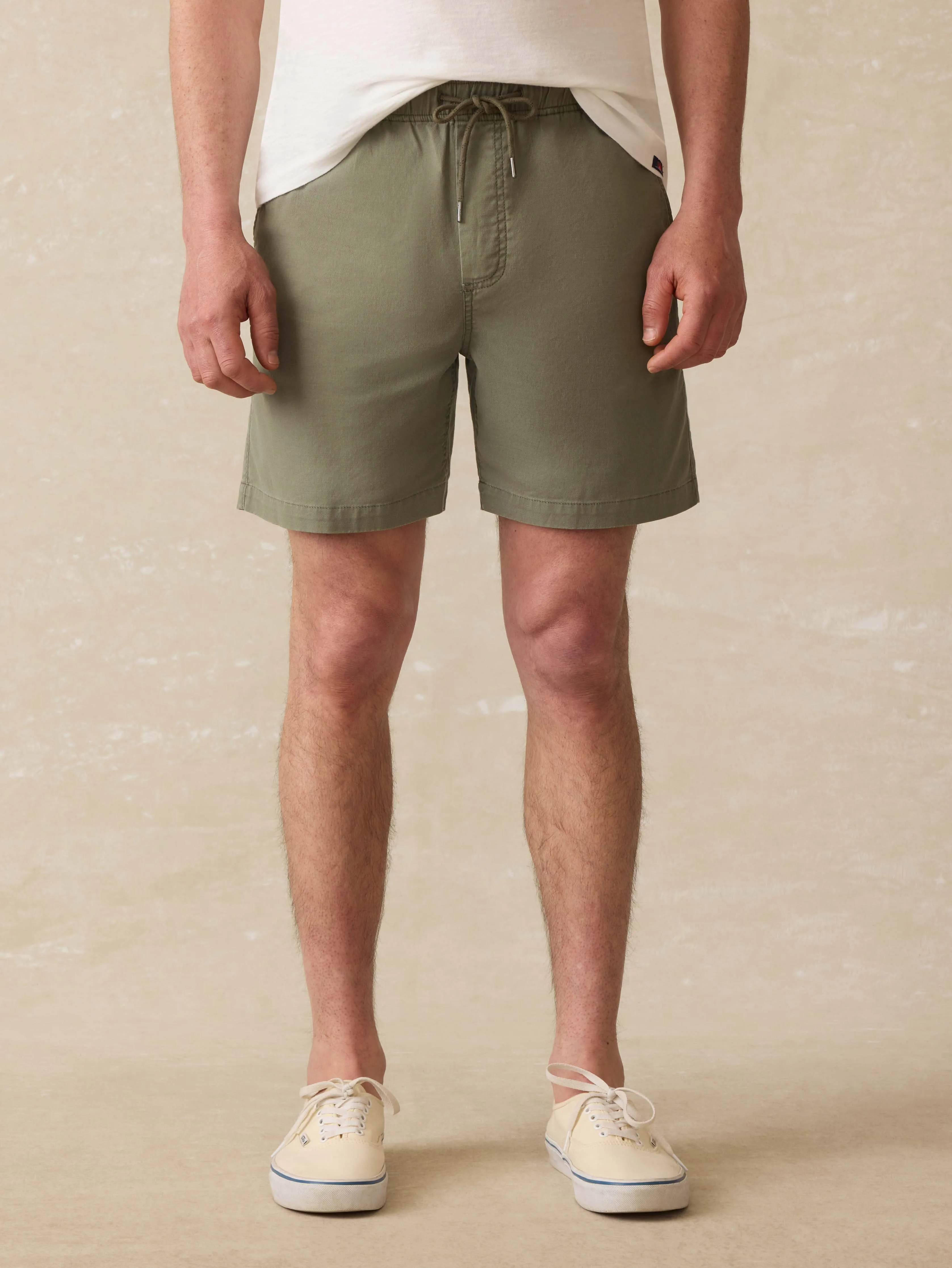 Essential Drawstring Short - Desert Olive sold by Faherty