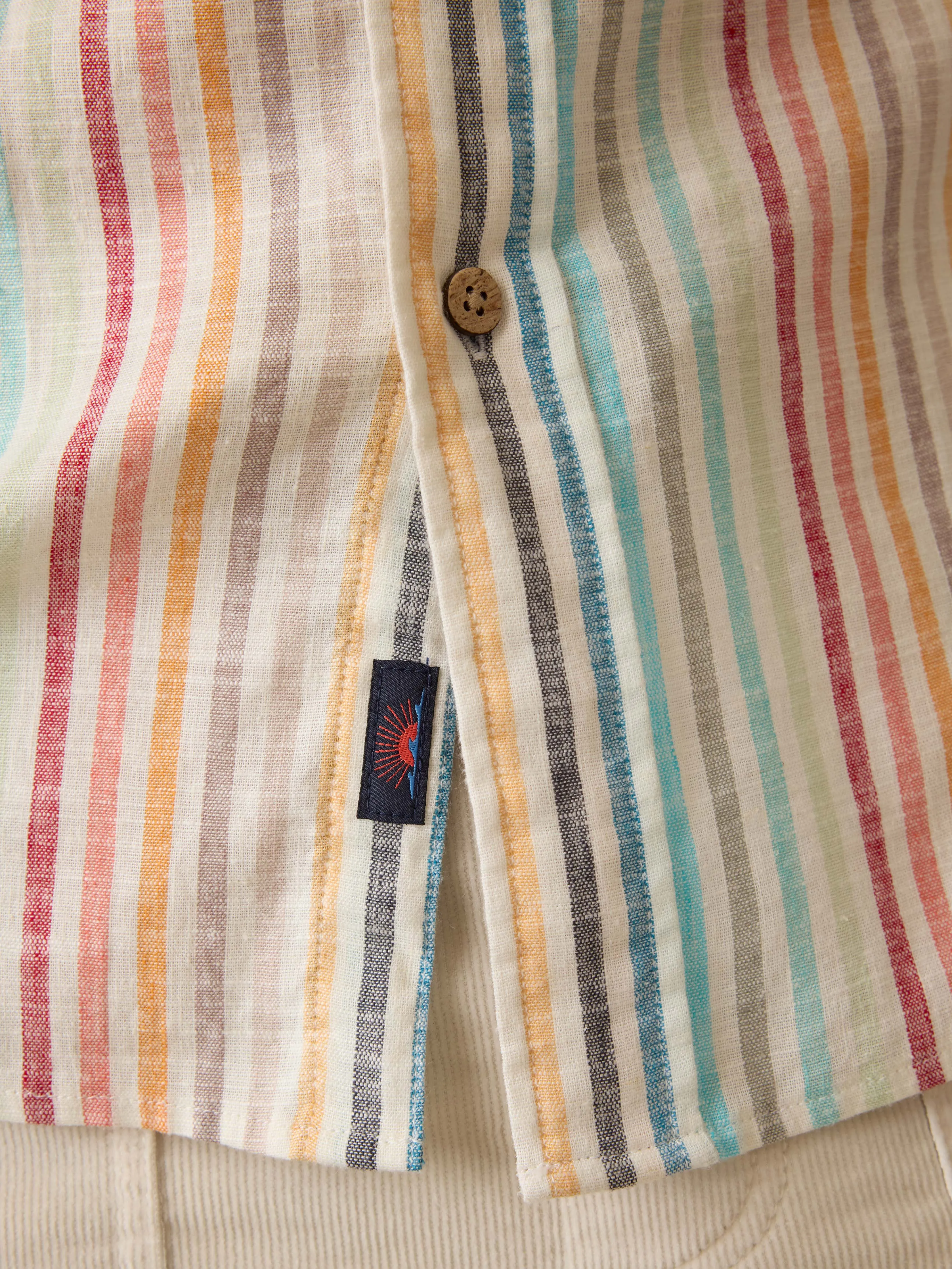 Short-Sleeve Breeze Shirt - Bay Reef Stripe sold by Faherty product image thumbnail 2