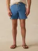 Biarritz Boardshort - Blue Horizon Stripe sold by Faherty