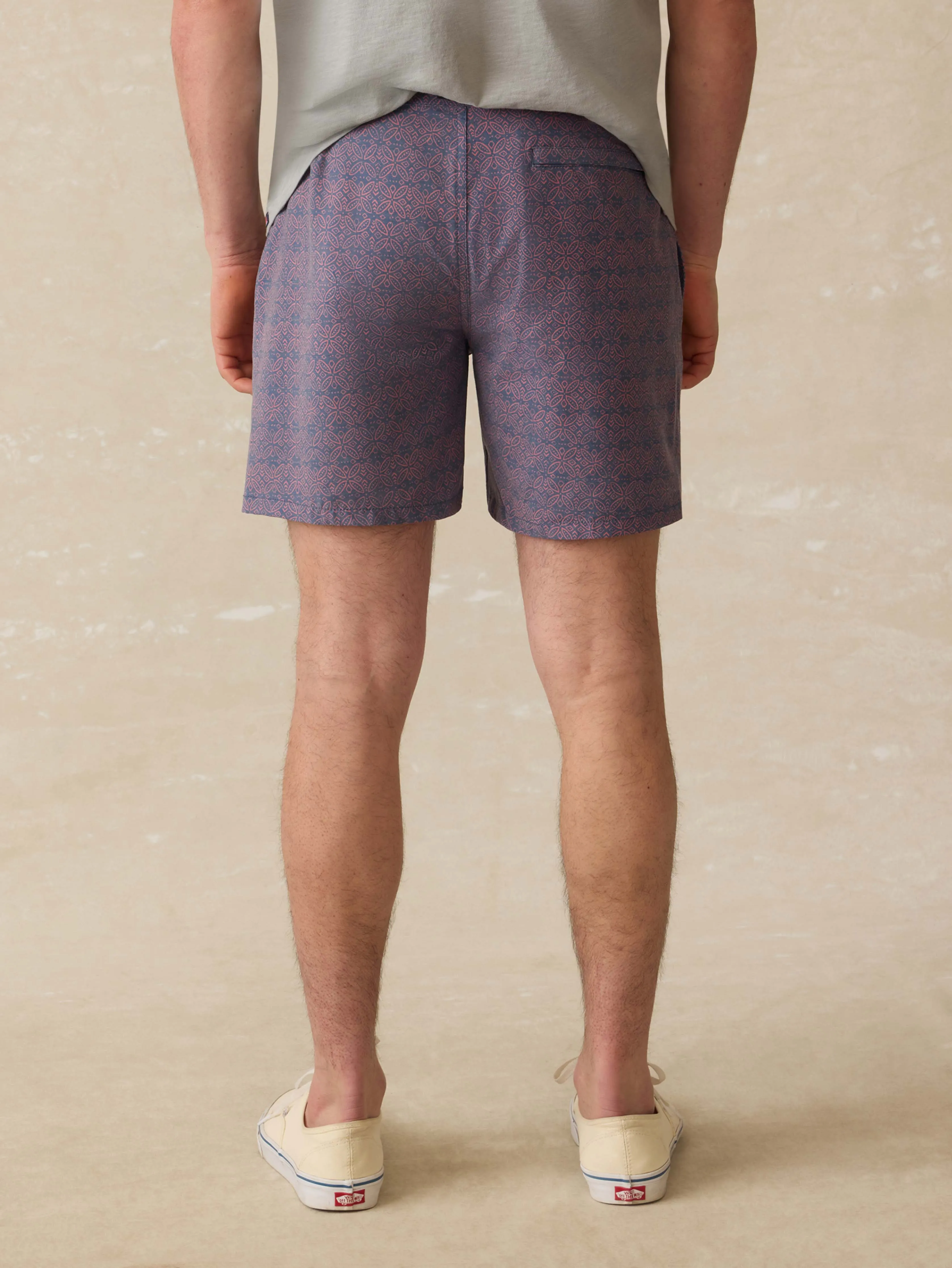 Biarritz Boardshort - Dusk Rose Medallion sold by Faherty product image thumbnail 3
