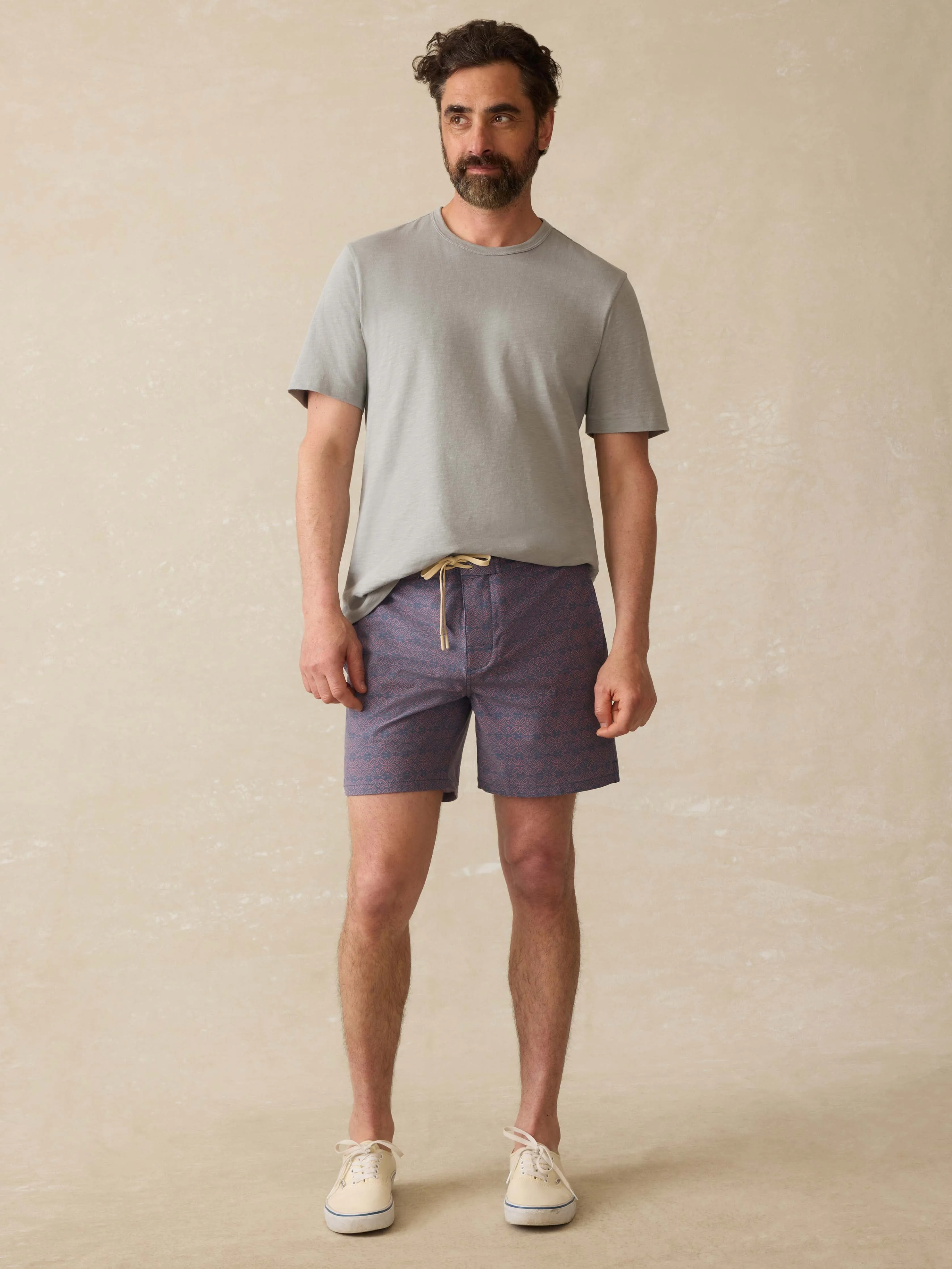 Biarritz Boardshort - Dusk Rose Medallion sold by Faherty product image thumbnail 4