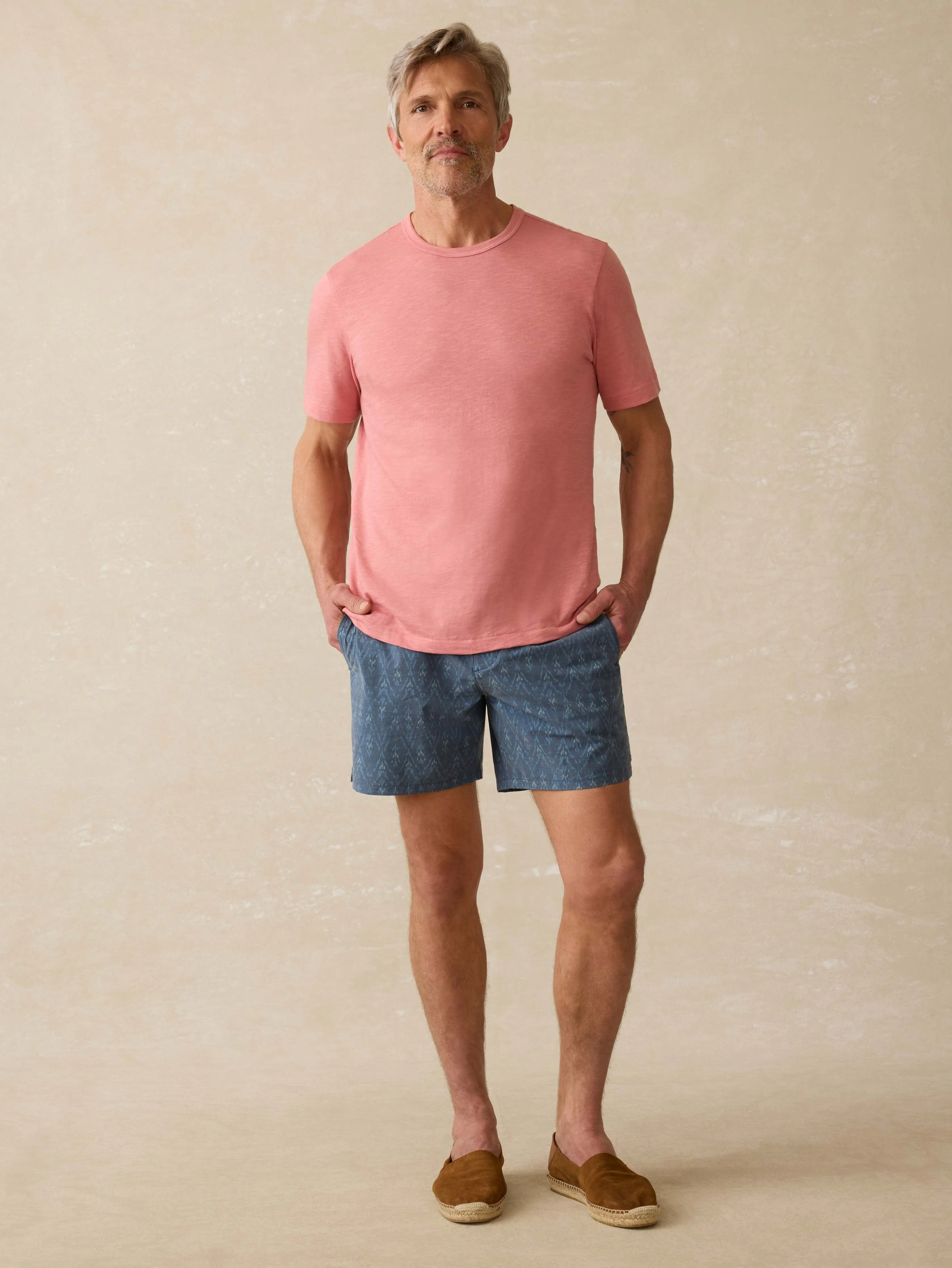 Biarritz Boardshort - Atlantic Waves Ikat sold by Faherty product image thumbnail 4