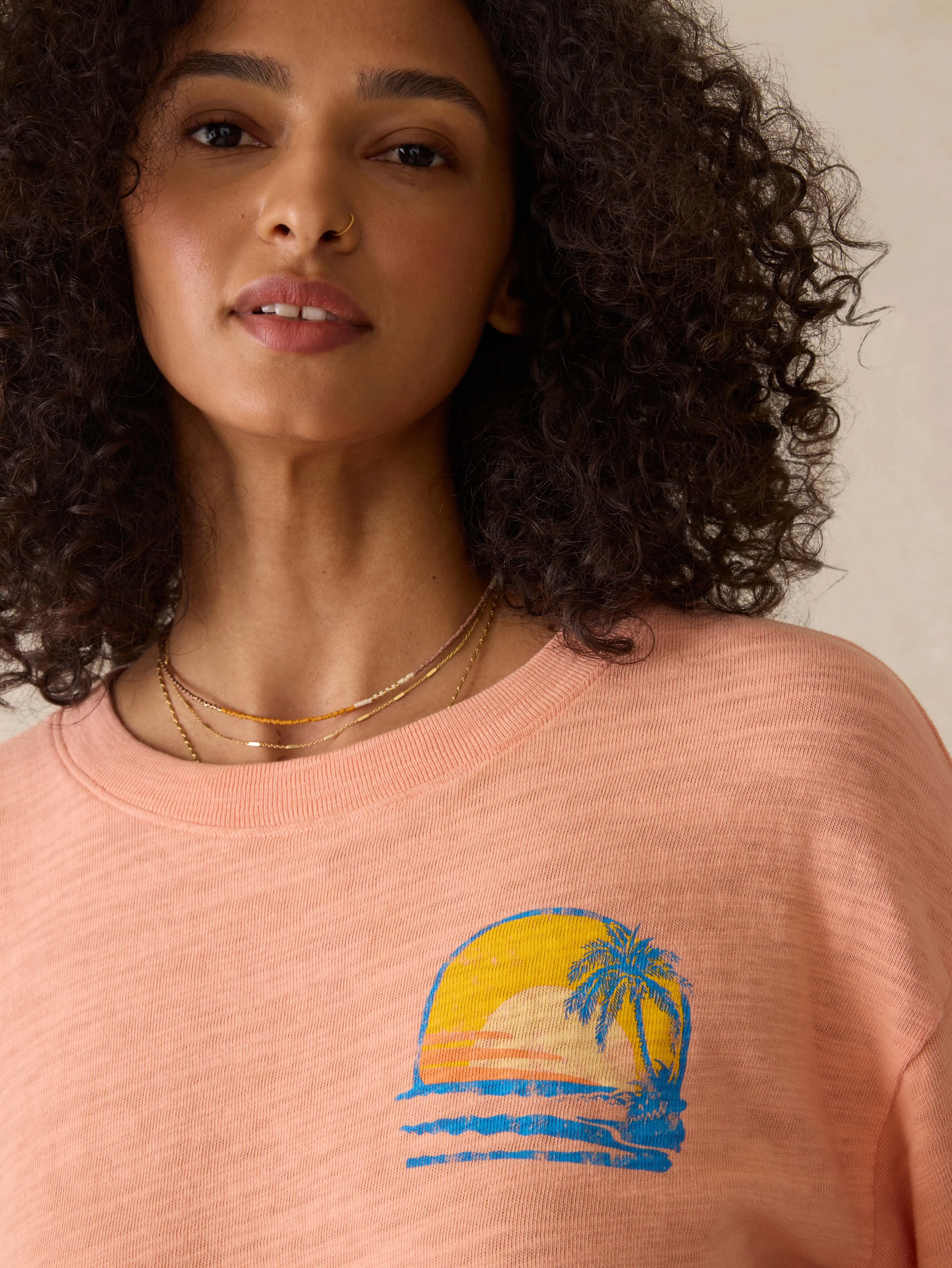 Sunwashed Slub Vintage Tee - Canyon Sunset sold by Faherty product image thumbnail 2