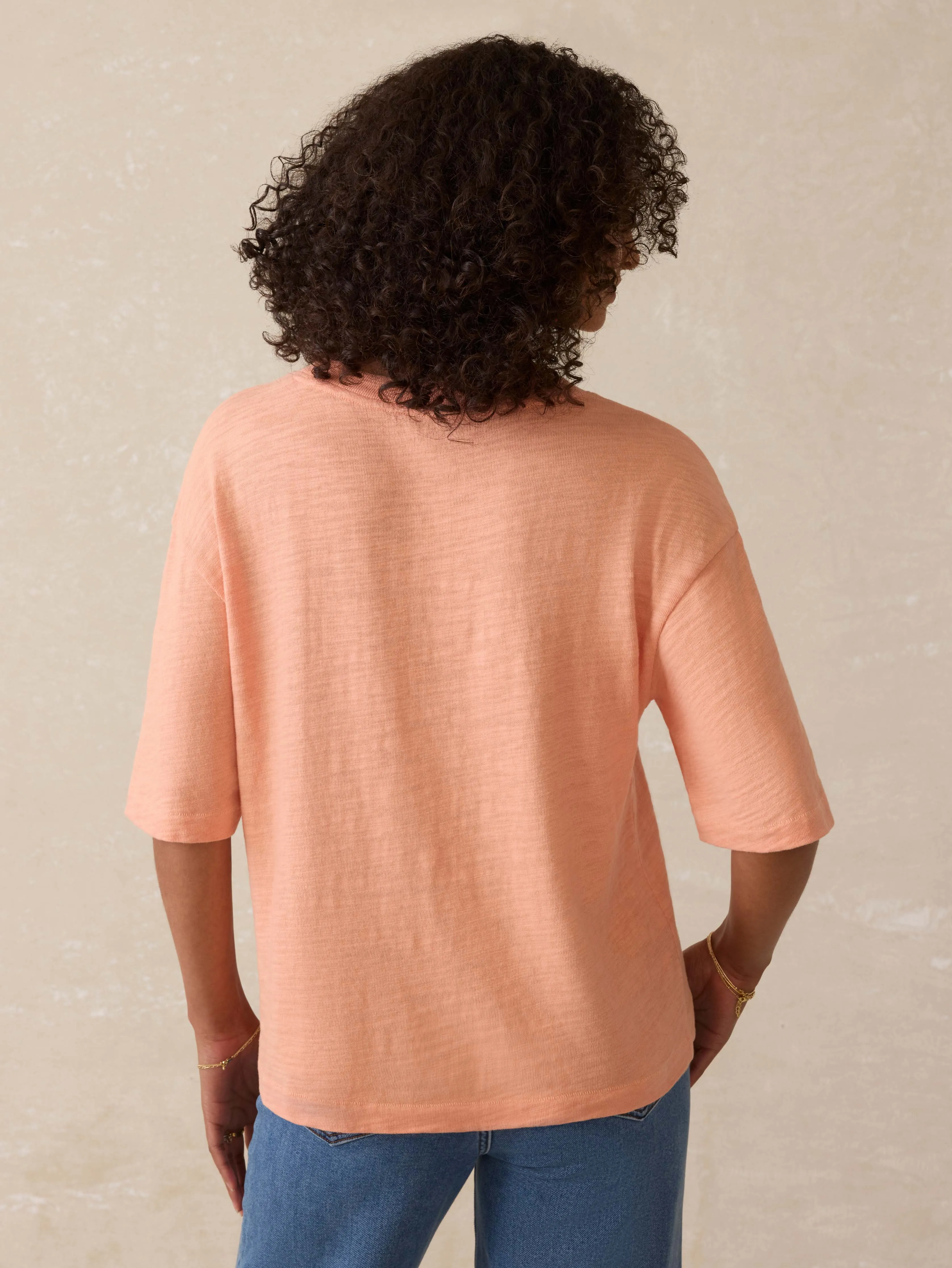 Sunwashed Slub Vintage Tee - Canyon Sunset sold by Faherty product image thumbnail 5