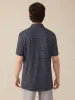 Short-Sleeve Movement™ Pique Polo - Midnight Fishscale sold by Faherty