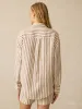 Laguna Linen Relaxed Shirt - Cocoa Grove Stripe sold by Faherty