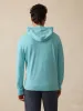 Sunwashed Midweight Organic Hoodie - Teal Sea sold by Faherty